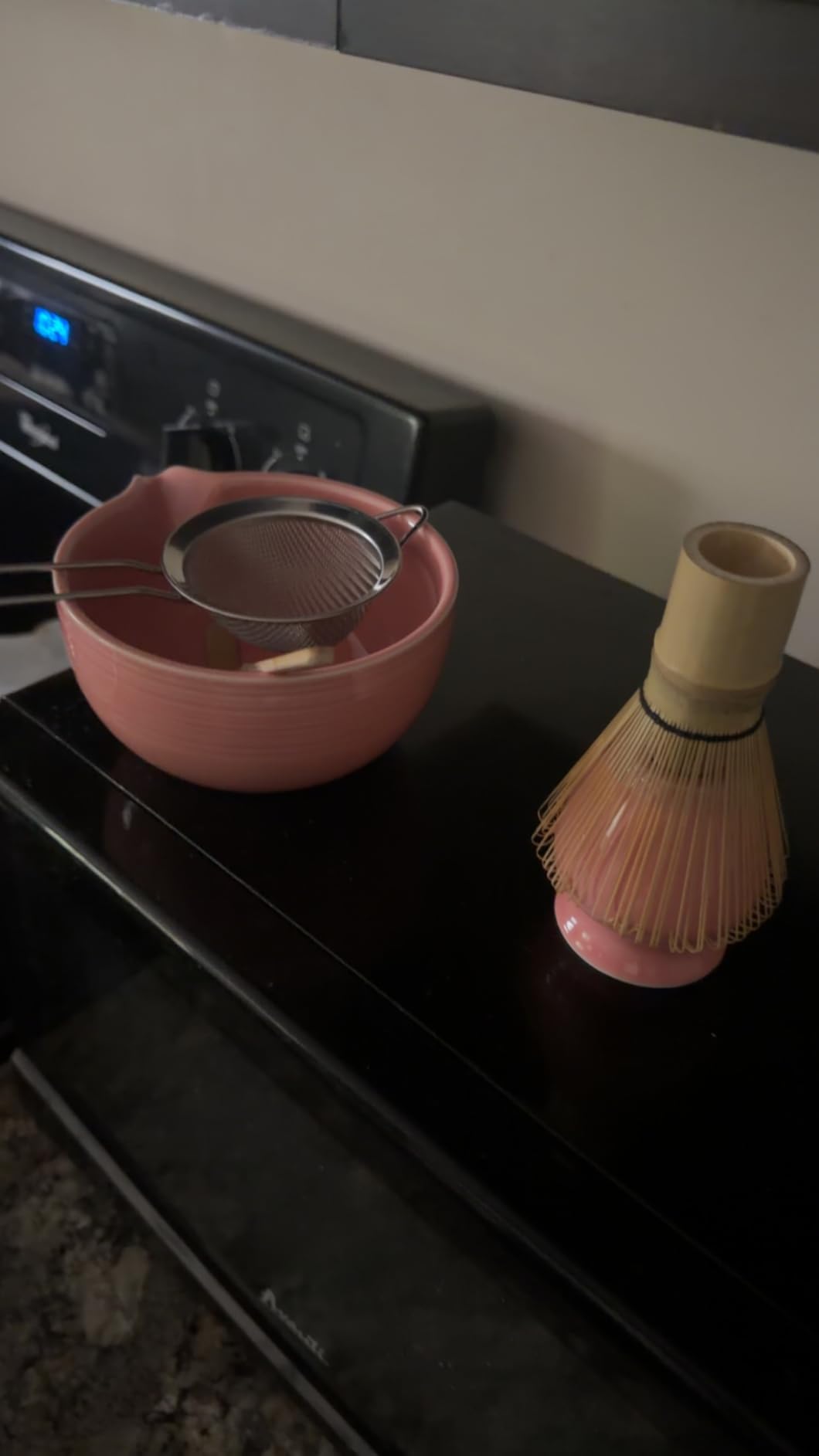 Matcha Whisk Set, Ceramic Bowl Matcha Kit & Handcrafted Bamboo Chasen, Complete 5 Pcs Matcha Set Whisk and Bowl, Stainless Steel Sifter, Bamboo Scoop & Holder for Matcha Lovers customer photo 1