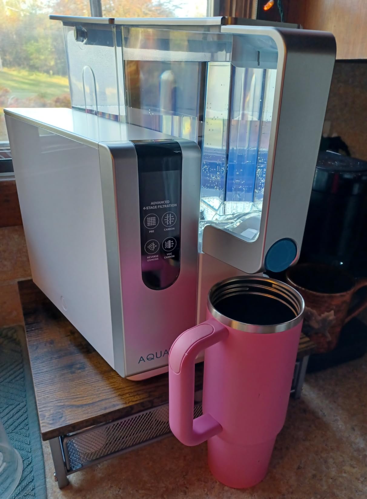 AquaTru Classic Countertop Water Purifier | Certified 4-Stage Reverse Osmosis System Removes 84 Contaminants Including Forever Chemicals, Lead, Fluoride & Microplastics | No Plumbing Required customer photo 1