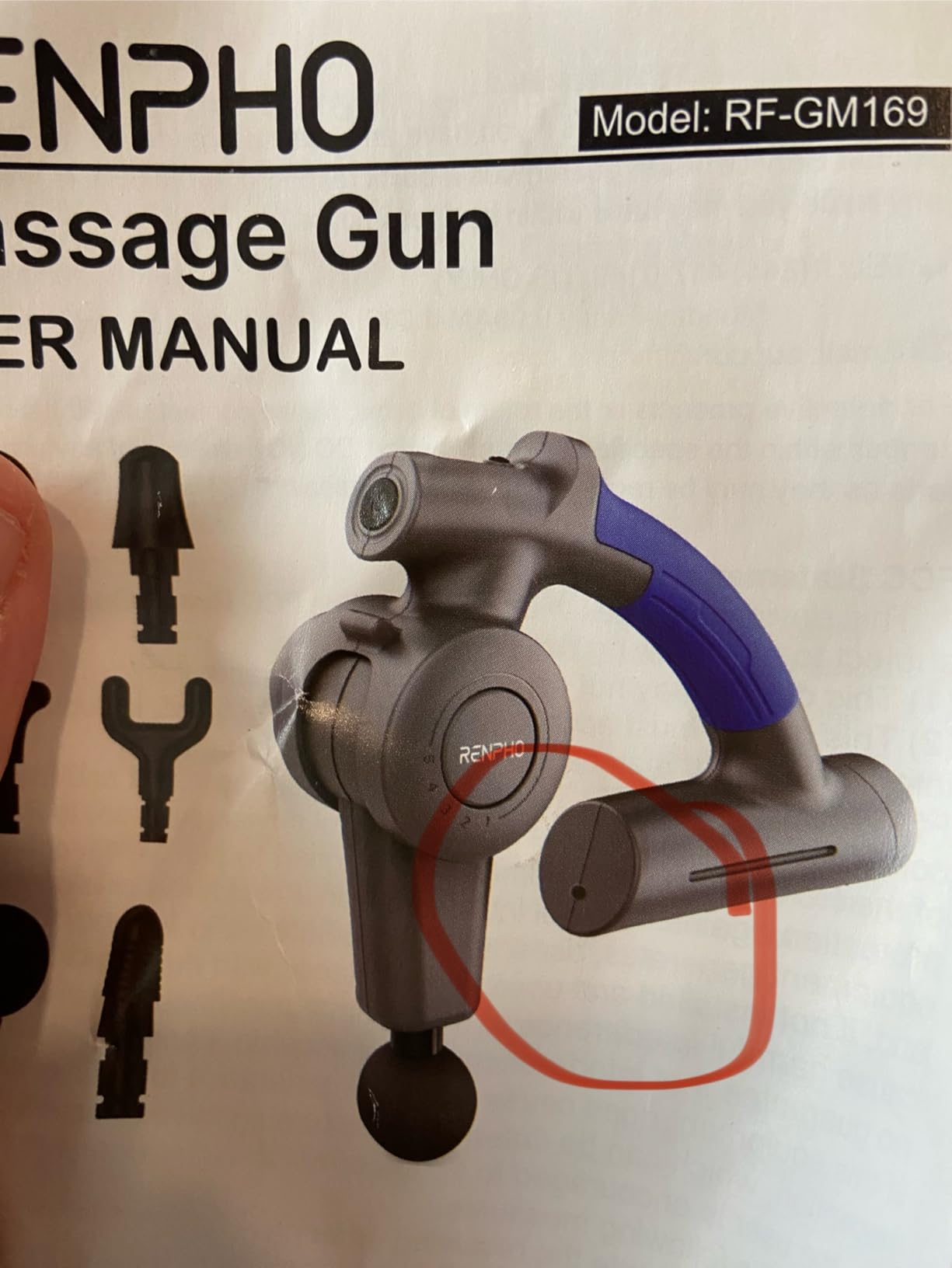 RENPHO Active Thermacool Massage Gun Deep Tissue with Heat and Cold, FSA Eligible, Back Massager for Muscle Relief, HSA, Percussion Body Masajeador for Men Women Athletes customer photo 2