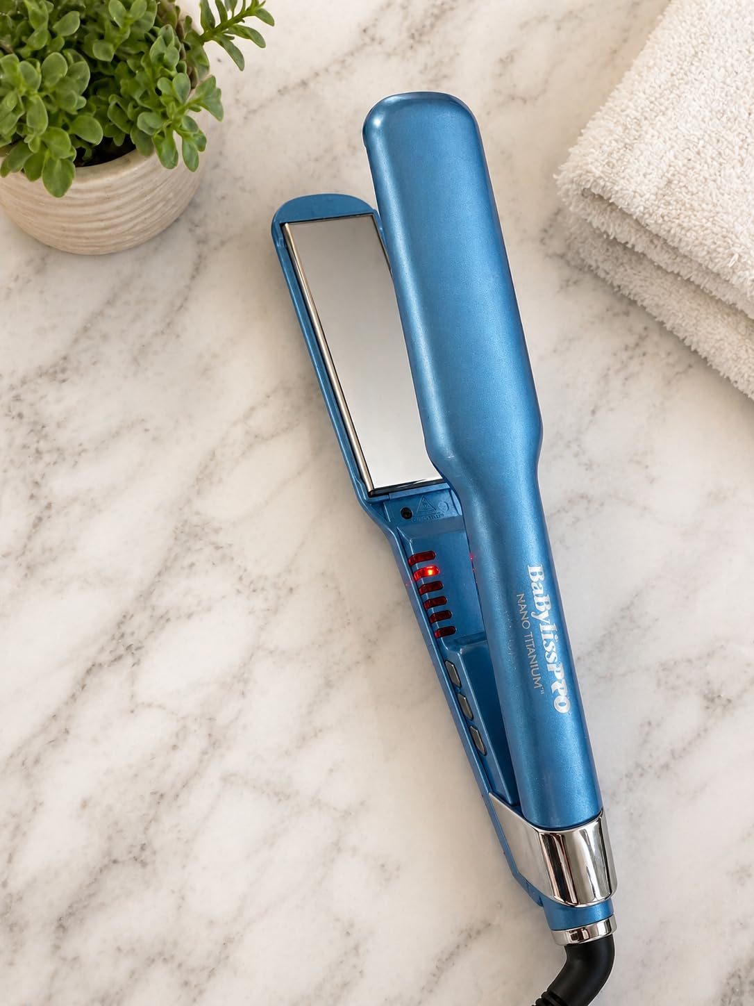 BabylissPRO Nano Titanium Ultra-Sleek Hair Straightener, Flat Iron for All Hair Types customer photo 1