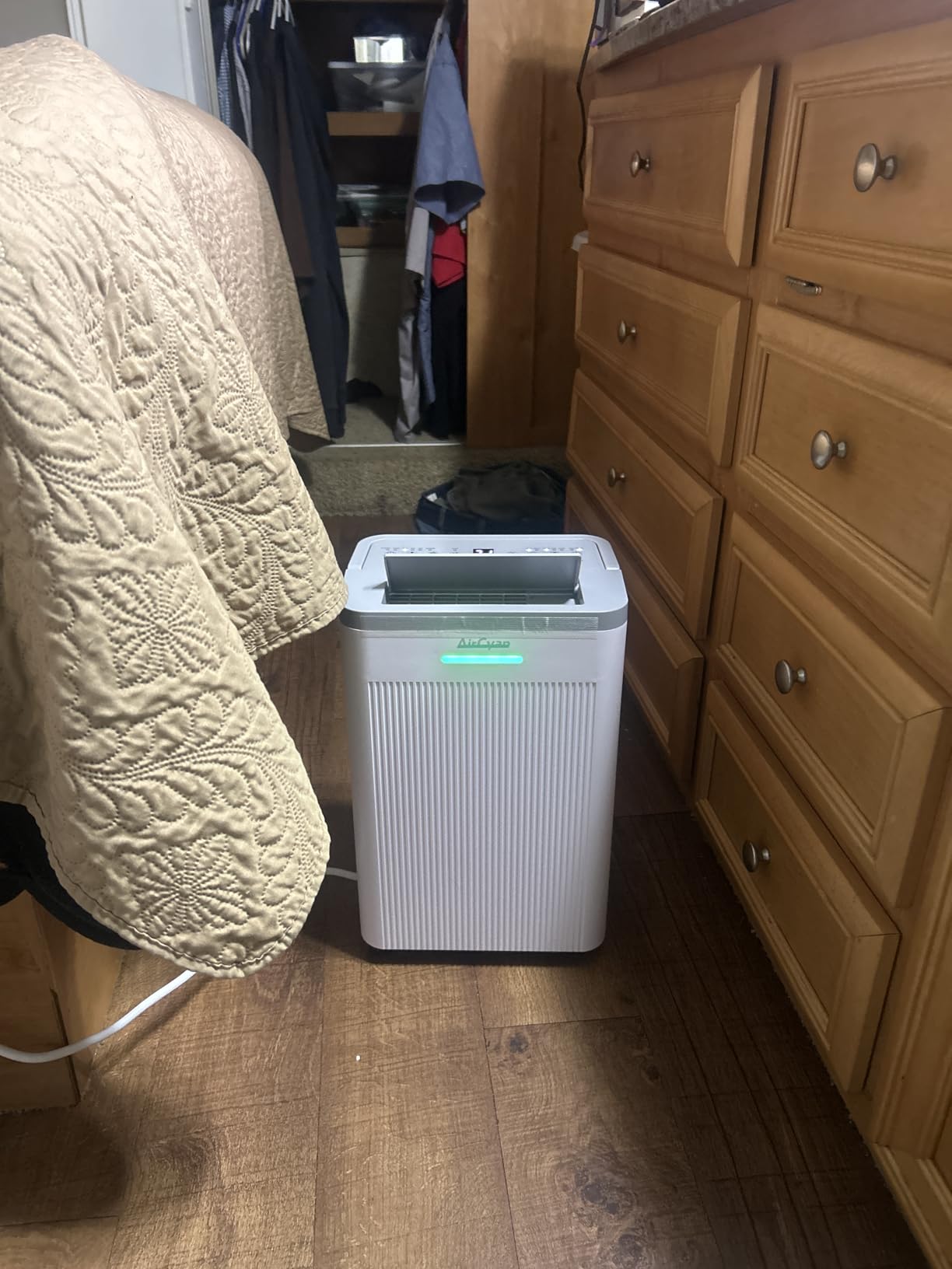 1500 Sq.Ft Dehumidifier, Max 32 Pint Quiet Dehumidifier for Bedroom with HEPA Filter Air Purifiers, Dehumidifiers for Basement with Drain Hose, Home, Bathroom, Auto Defrost, Smart Humidity Control customer photo 2