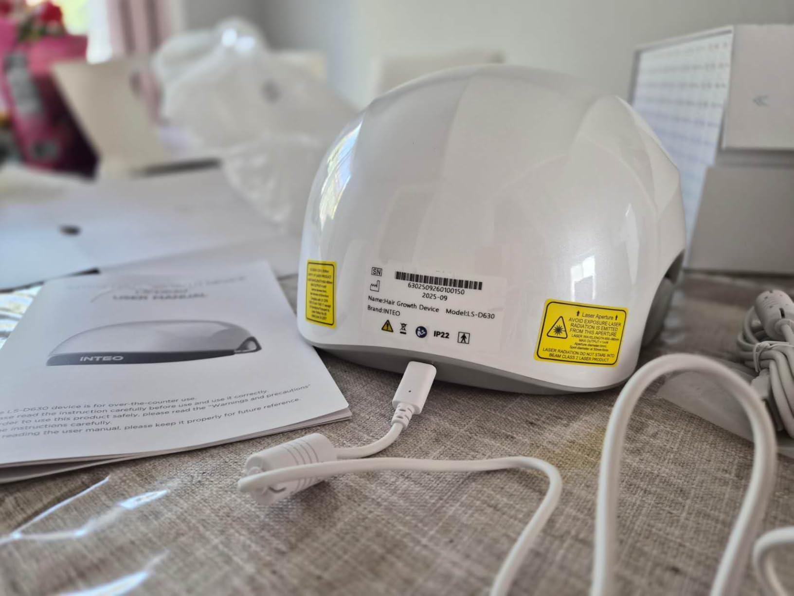 Red Light Therapy for Hair Growth, Laser Hair Growth Cap for Hair Loss, Rechargeable Battery- FDA Cleared Hair Growth for Men & Women, Wireless Red Light Hair Therapy, 162 Lasers customer photo 1