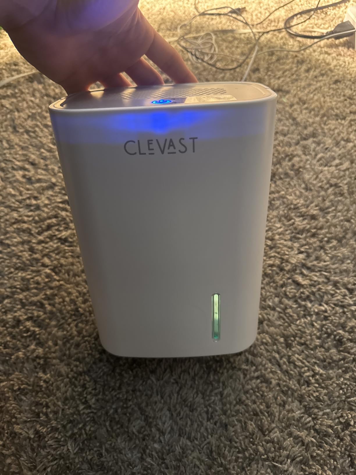 CLEVAST Small Dehumidifier for Home, 30oz Compact Mini Dehumidifier with Auto Shut-Off, Quiet 24dB Portable Air Dehumidifier for Bathroom, Bedroom, Closet, RV customer photo 1