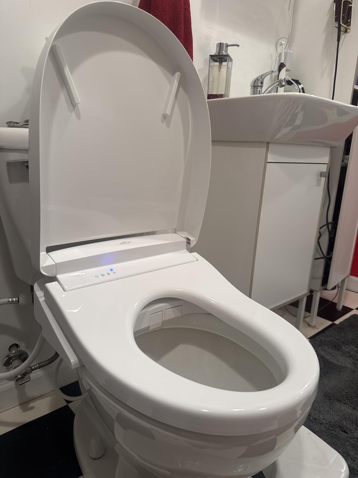 WASHLET S5 Electronic Bidet Toilet Seat with Instantaneous Water Heating, PREMIST and EWATER+ Wand Cleaning, Elongated, Cotton White - SW3446#01 customer photo 1