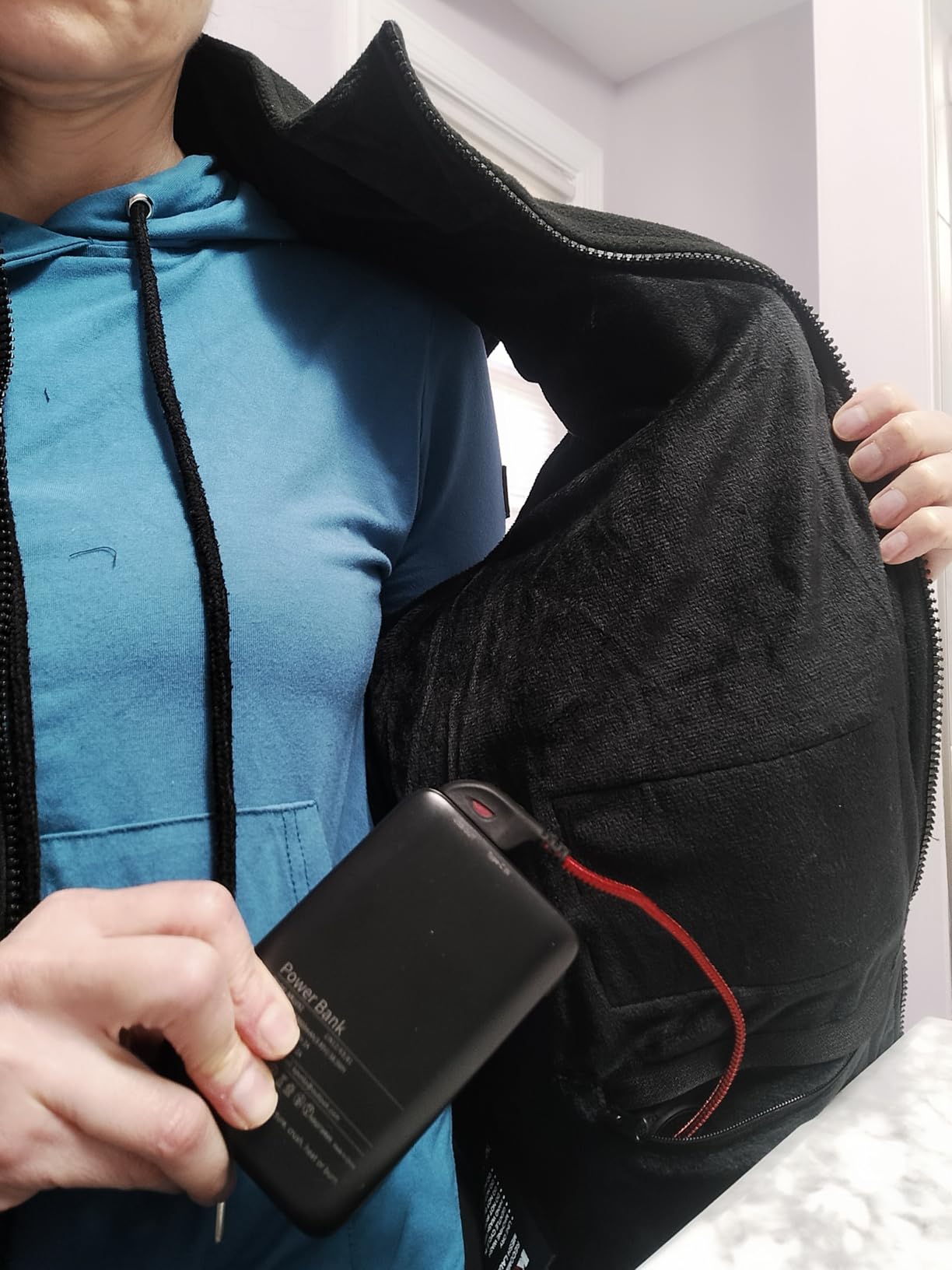 KOVNLO Heated Vest for Men with Battery Pack Included, Soft Fleece Smart Electric Lightweight Heated Jacket customer photo 1