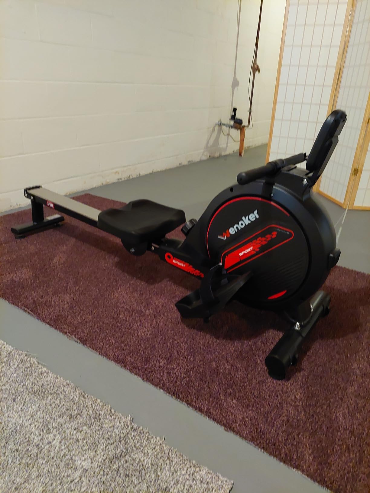 WENOKER Rowing Machine, Magnetic Rowing Machine for Home, Upgraded 32-Levels Resistance with Smart Electronic Knob, 350 LBS Weight Capacity, Compact Rower Machine Easy Assembly, App Supported customer photo 2