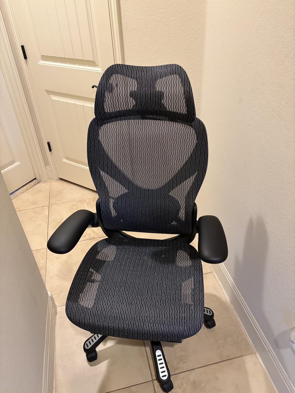 ELABEST X100 Ergonomic Office Chair with Footrest, Big and Tall Home Desk Chair with 5D Flip-Up Arms, Adjustable 3D Lumbar Support, High Back Rolling Computer Chair, Swivel Mesh Chairs (Coffee Break) customer photo 1