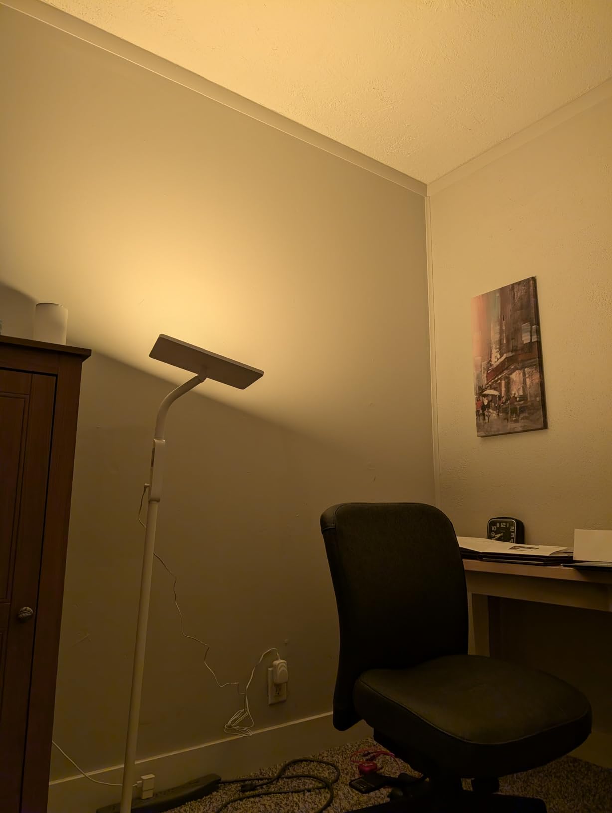 12,000 Lux Light Therapy Lamp, Full Spectrum Sunlight Lamp, UV-Free Sun Lamp with Remote Control/4 Color Temp/5 Brightness/4 Timer, 3 Height Adjustable Floor Lamp for Home Office, Living Room, Bedroom customer photo 1
