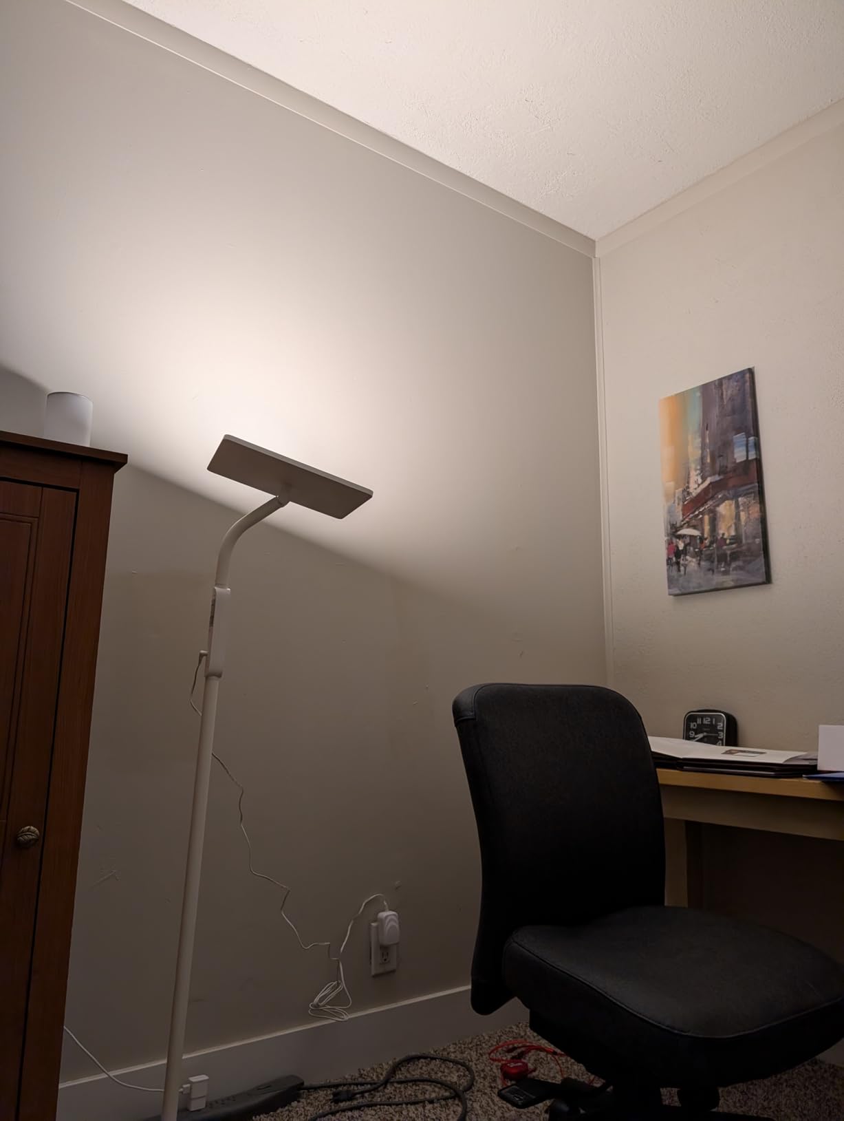 12,000 Lux Light Therapy Lamp, Full Spectrum Sunlight Lamp, UV-Free Sun Lamp with Remote Control/4 Color Temp/5 Brightness/4 Timer, 3 Height Adjustable Floor Lamp for Home Office, Living Room, Bedroom customer photo 2