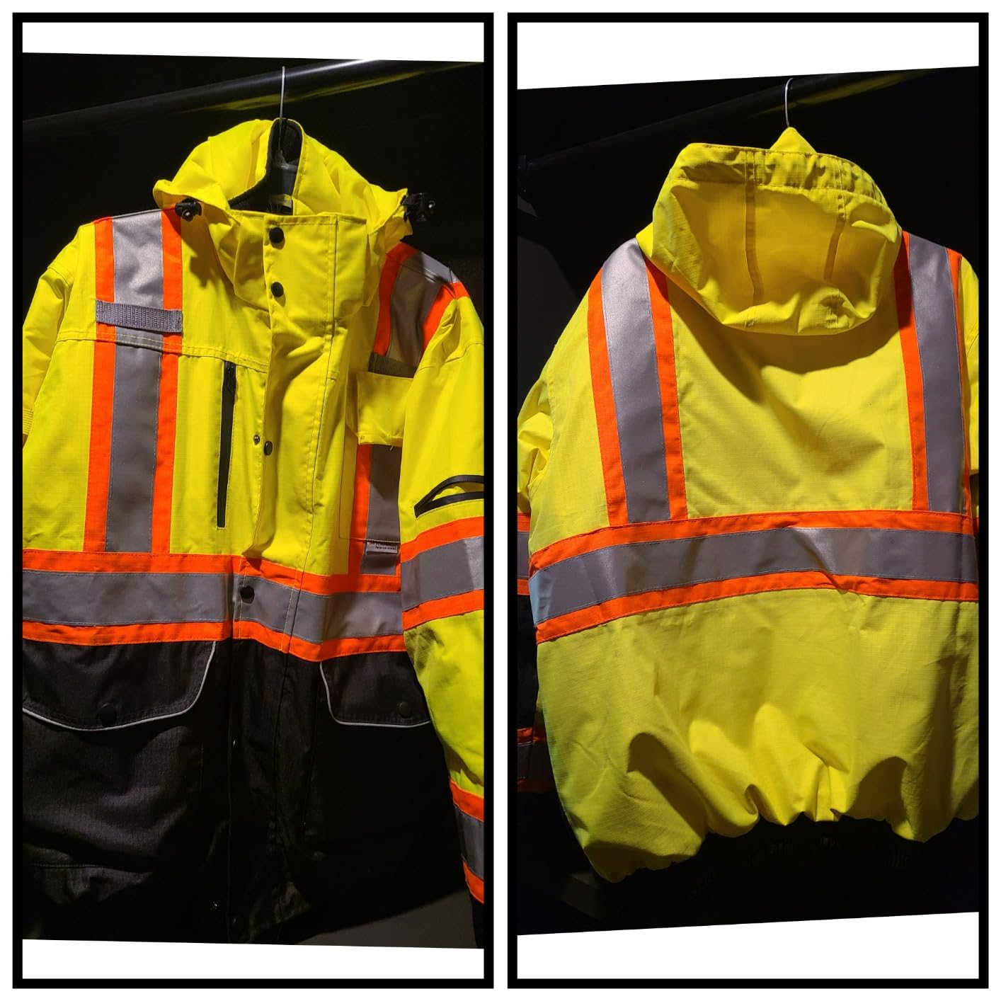 JKSafety Heated Safety Jacket for Men Women Hi Vis Construction Work Jacket for Winter | Cold Weather PPE | ANSI Compliant customer photo 2