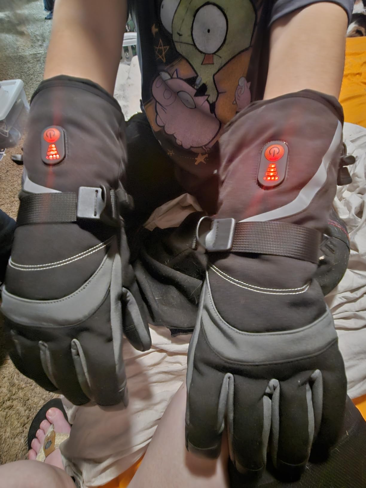 Heated Gloves for Men Women, Rechargeable Electric Gloves with Battery (3000mAh x 2) 15s FlashHeat Technology, Waterproof Touchscreen for Winter Ski Hunting Driving Camping customer photo 2