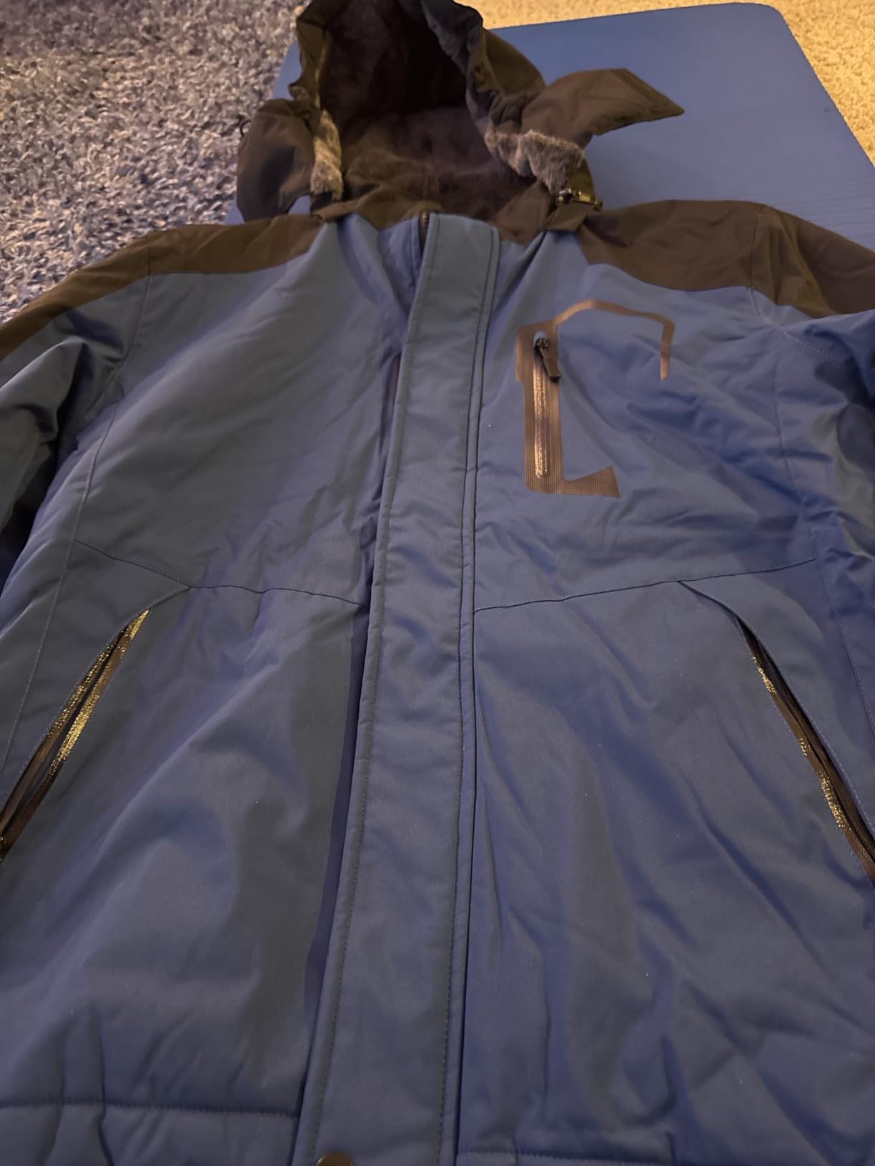 Graphene Heated Jacket for Men Fur Lined with Large Capacity Battery Pack customer photo 1