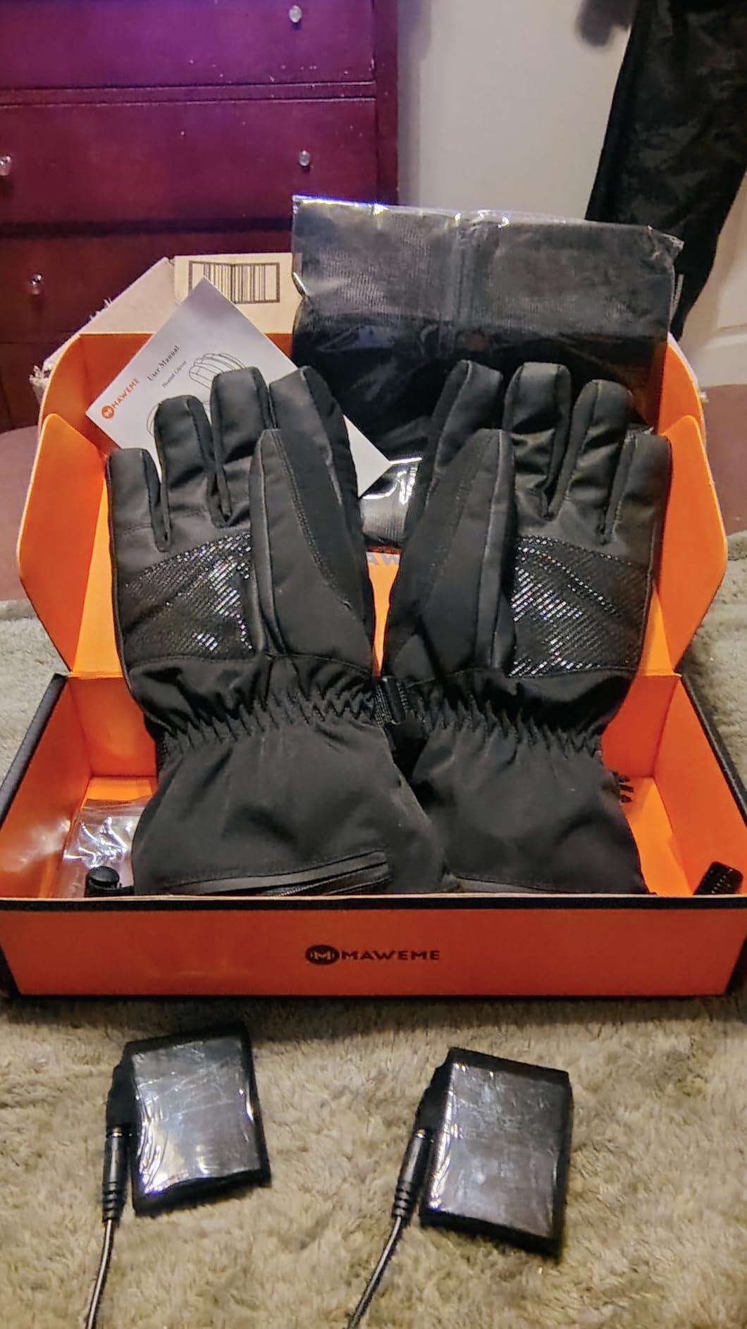 Rechargeable Heated Gloves for Men Women, 7.4V Electric Thermal Gloves, Winter Waterproof & Windproof Ski Glove for Outdoor Motorcycle Riding Hunting Fishing customer photo 2