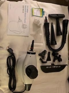 Steam Cleaner, Pressurized Handheld 13pcs Multi-Purpose Natural Deep Cleaning Steamer, Portable Steamer for Cleaning Home, Grout, Kitchen, Car, Window, Upholstery, Bathroom and Clothes, Gray customer photo 2