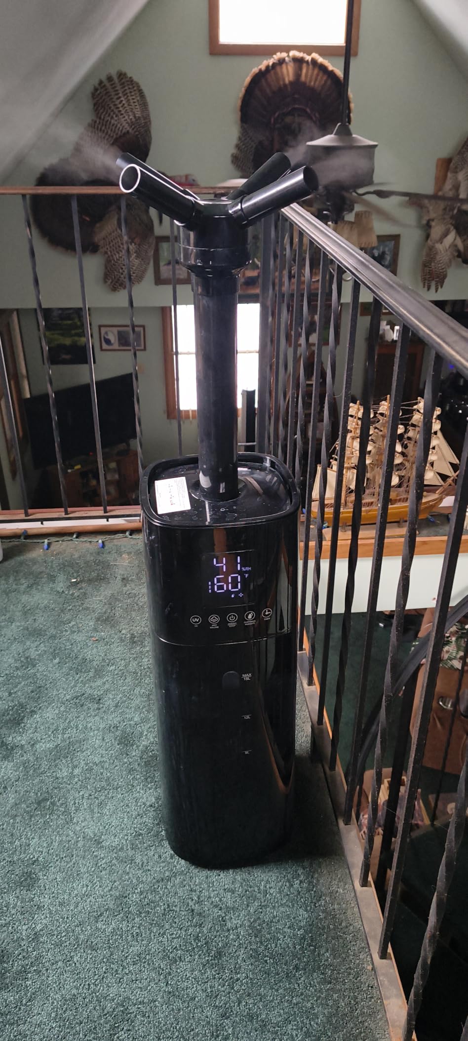 15L/4Gal Humidifier Large Room, 600mL/h Misting, 1200ft² Coverage, Auto Humidity Control, 72H Runtime, Top Fill, Aroma Diffuser, Sleep Mode, 12H Timer, Auto Shutoff Protection customer photo 1