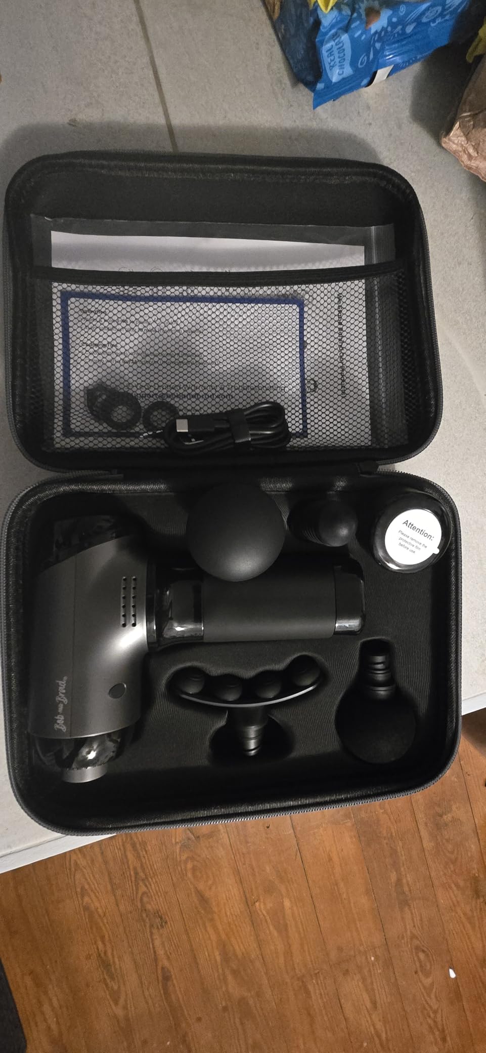BOB AND BRAD T2 Ultra Massage Gun with Heat and Red LED Therapy, Heated Deep Tissue Massager for Athletes, FSA Professional Percussion Massager for Muscle Relief, Portable Massagers HSA Eligible customer photo 1