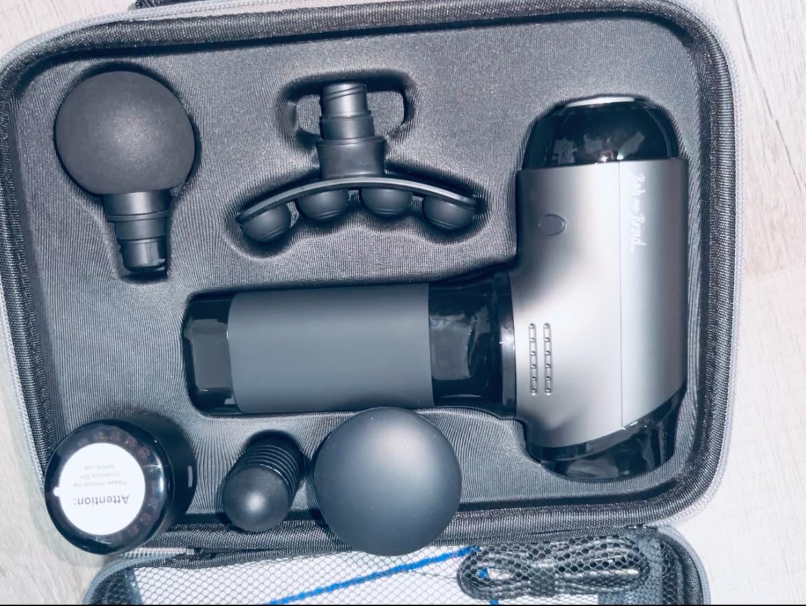 BOB AND BRAD T2 Ultra Massage Gun with Heat and Red LED Therapy, Heated Deep Tissue Massager for Athletes, FSA Professional Percussion Massager for Muscle Relief, Portable Massagers HSA Eligible customer photo 2