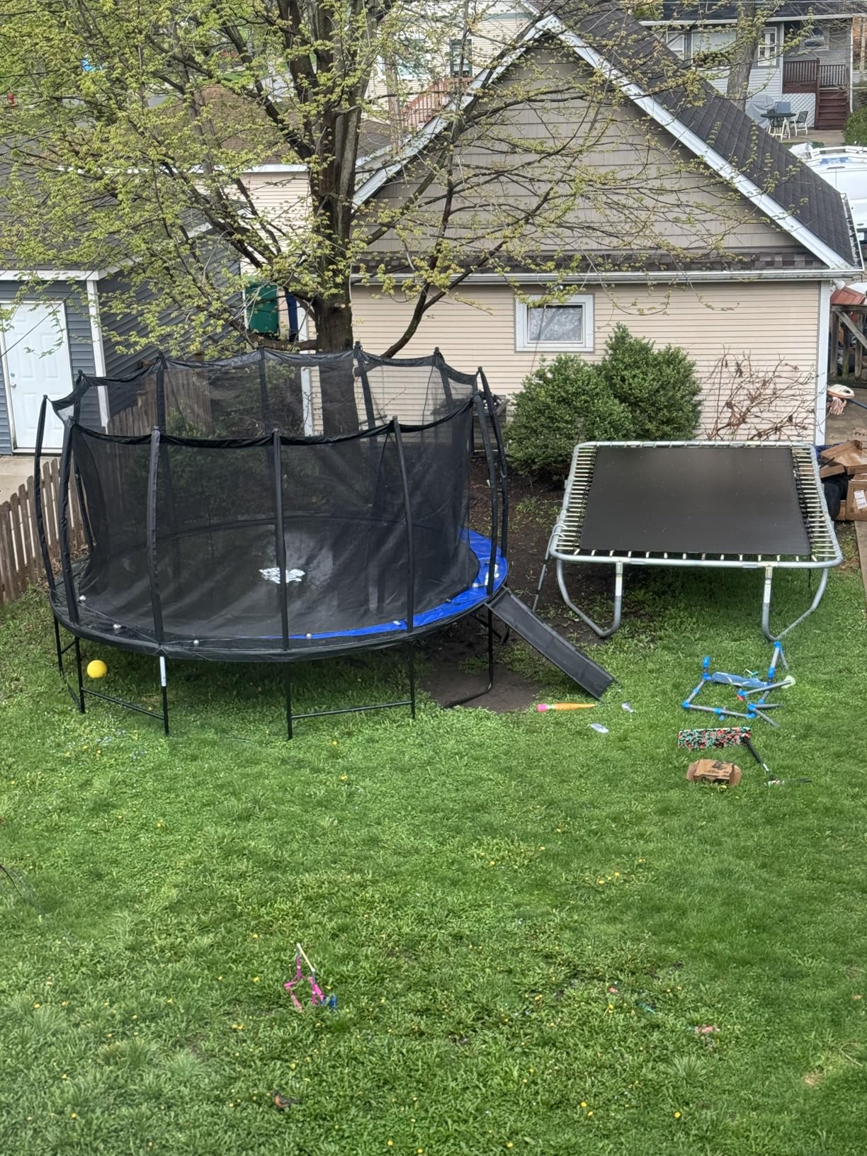 SpaceJump Lunar Trampoline, Outdoor 8 FT, 10 FT, 12 FT, 14 FT, 16 FT Round Bouncer with Safety Net, Optional Accessories, Black customer photo 1