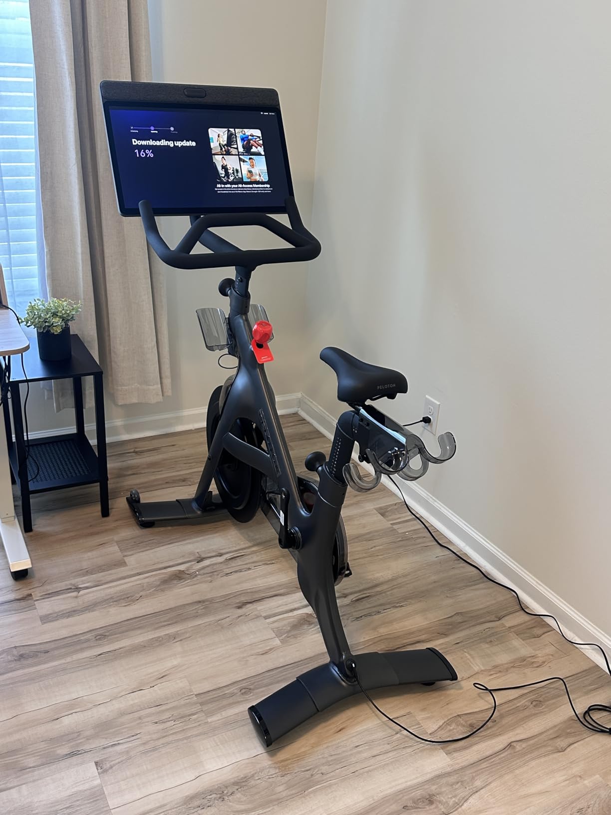 Peloton Exercise Cross Training Bikes, Indoor Stationary Spin Bikes for Home Workouts, Space-Friendly Exercise Equipment for Cardio and Strength Workout & Indoor Cycling customer photo 1