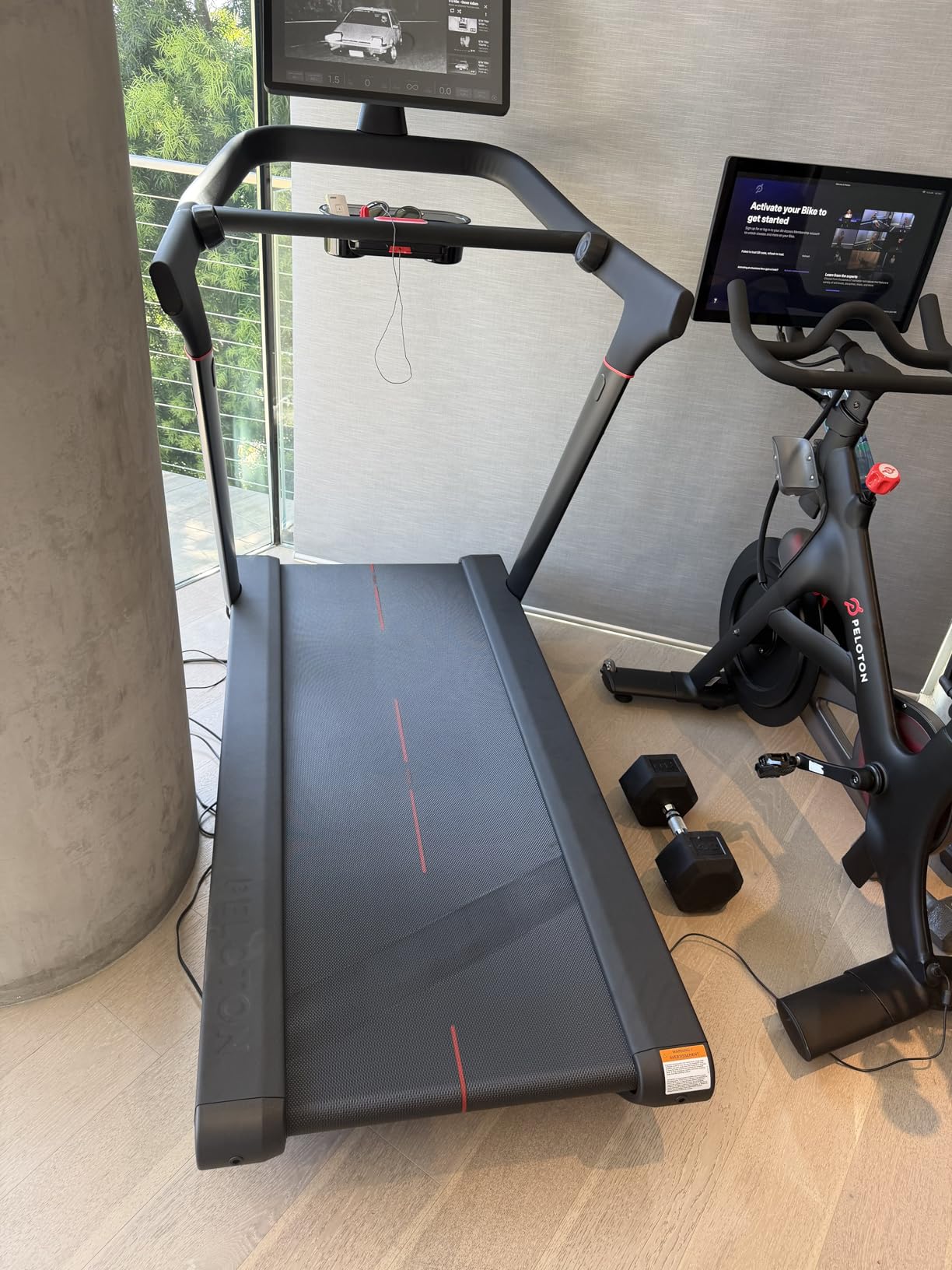 Peloton Cross Training Tread, Treadmill for Running, Walking, and Hiking with Manual or Auto-Incline Options and Immersive 24