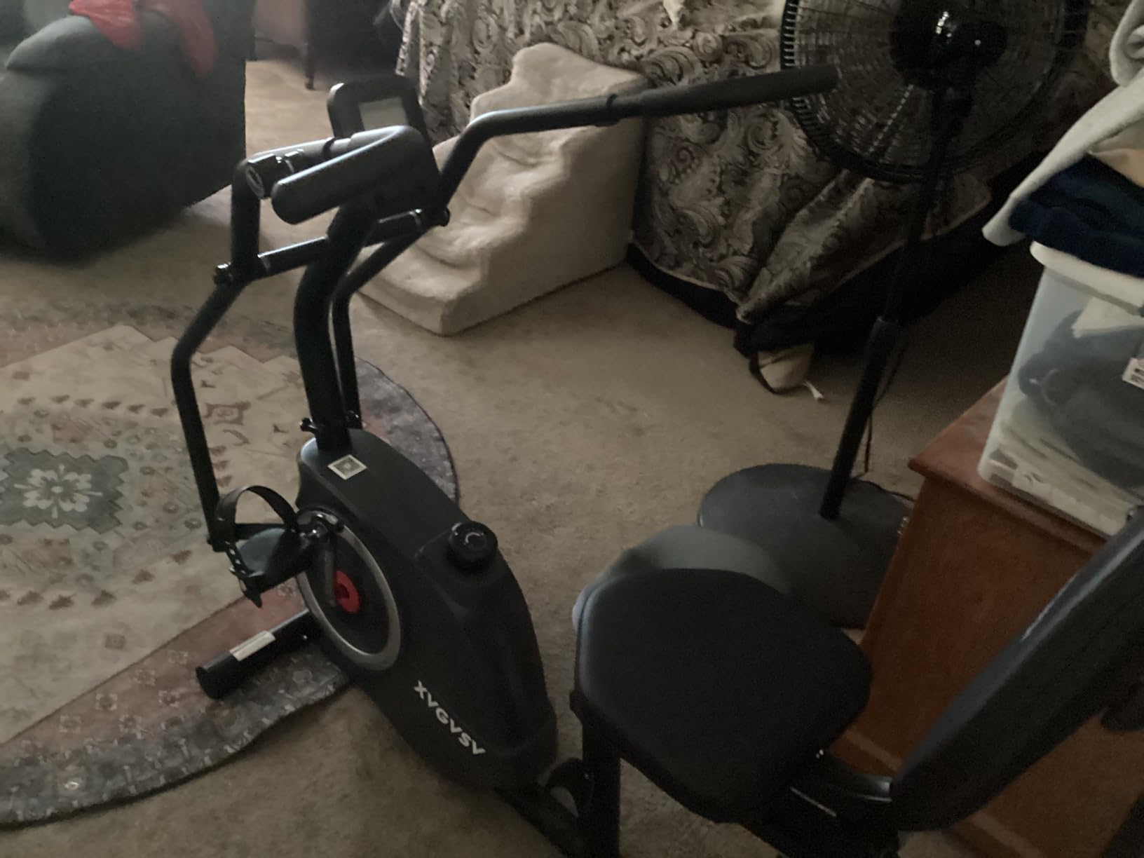 Recumbent Exercise Bike, Recumbent Stationary Bike for Home, Recumbent Bike with 400LB Weight Capacity Whisper-Quiet 16 Levels Magnetic Resistance Heart Rate and Multi-Function LCD Comfortable Seat customer photo 2