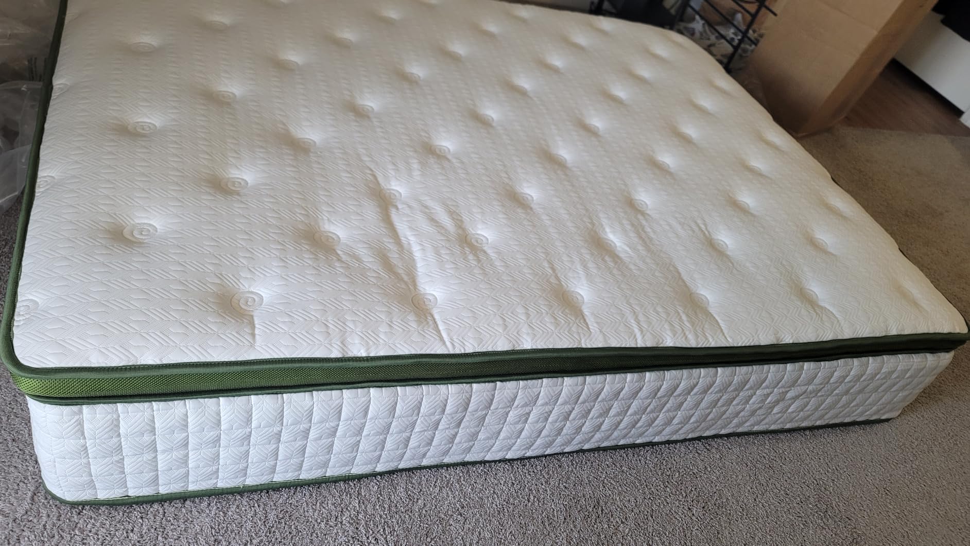BedStory Extra Firm Queen Mattress 14 Inch, Hybrid Mattresses Queen Size - Targeted Lumbar & Shoulder Support for Back Pain Relief, Fiberglass-Free, CertiPUR-US Certified, 365-Night Trial customer photo 1