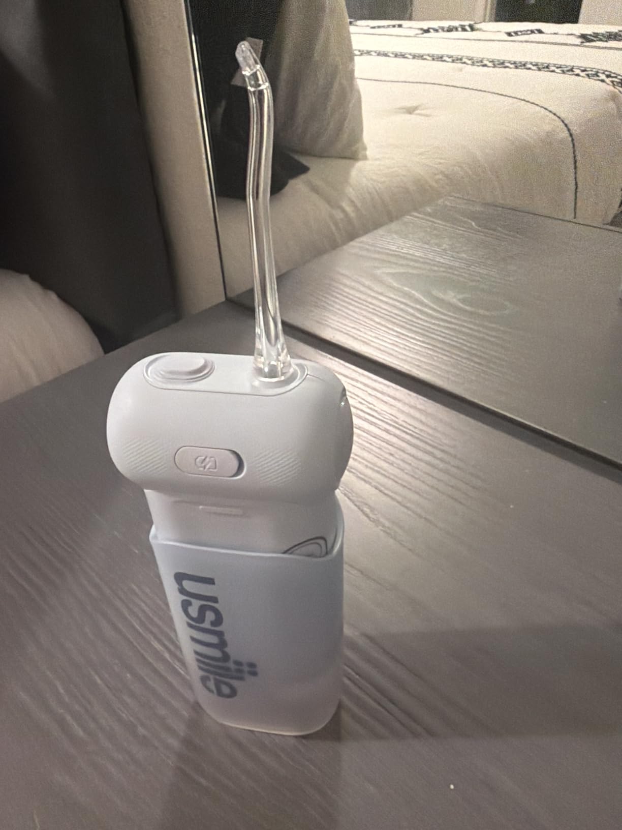 usmile C10 Portable Water Flosser - Travel-Friendly, 95-Day Battery, 4 Modes, 360 Degree Nozzle, 180ml Tank, IPX7 Waterproof, Dentist-Recommended for Braces, Implants & Sensitive Gums (Inkstone Black) customer photo 2