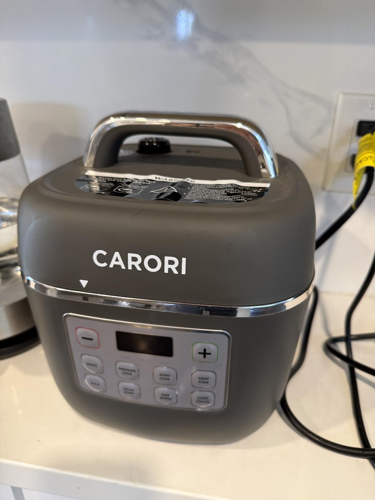 CARORI 9-in-1 Electric Pressure Cooker 6 Qt, Dual Inner Pots, Stainless Steel Pot and Non-Stick Pot, 12 Preset Cooking Programs with IMD Touchscreen, Safe Vent, Slow Cook, Rice Cook, Steam, Black customer photo 2