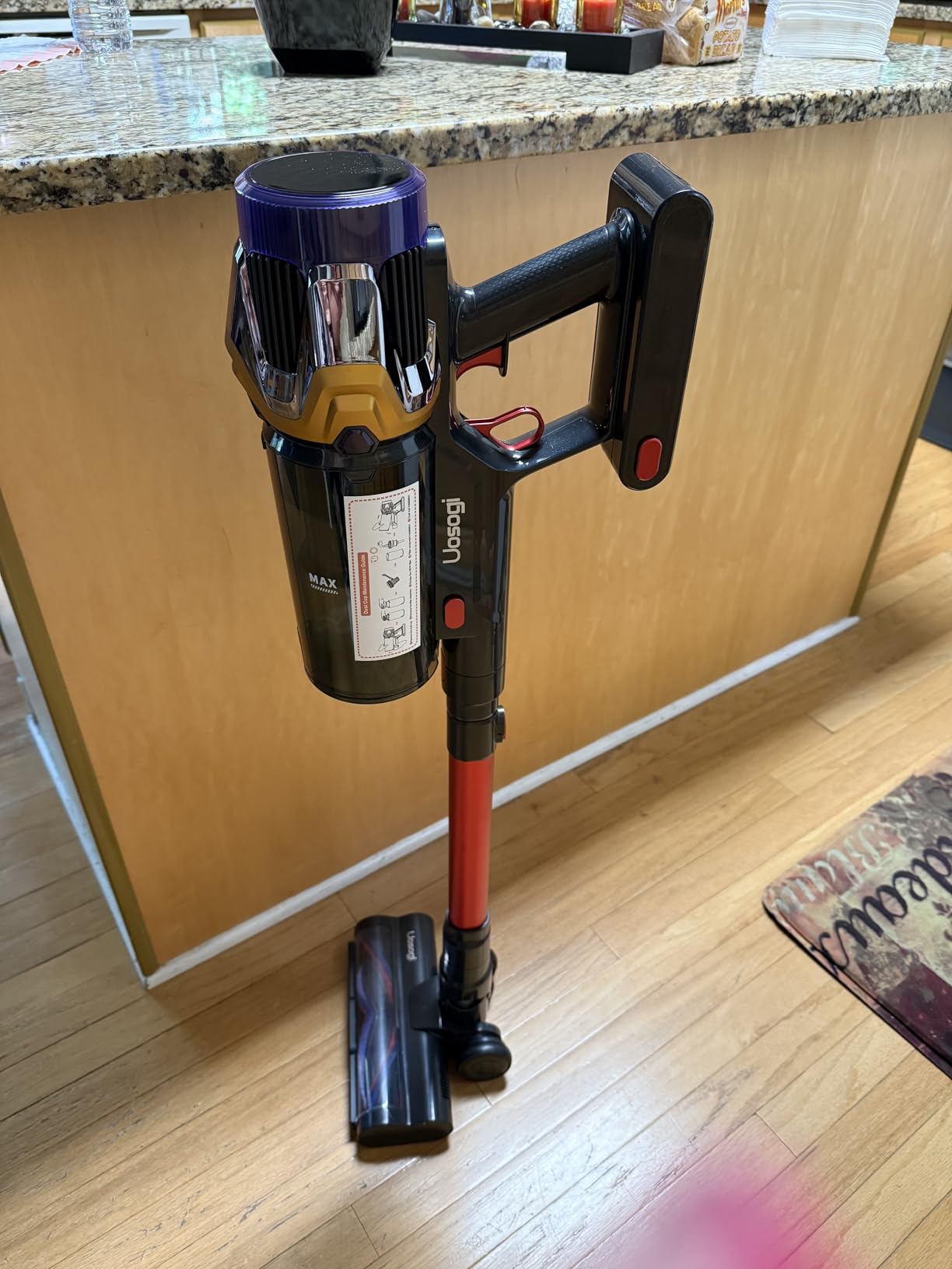 Cordless Vacuum Cleaner, Upgraded 55KPA 650W 70Mins Stick Vacuum with Hurricane Mode, Self-Standing, Touch Screen, 1.8L Dust Cup, Anti-tangle Wireless Vacumm, Vacuum Cleaners for Home/Pet Hair/Carpets customer photo 2