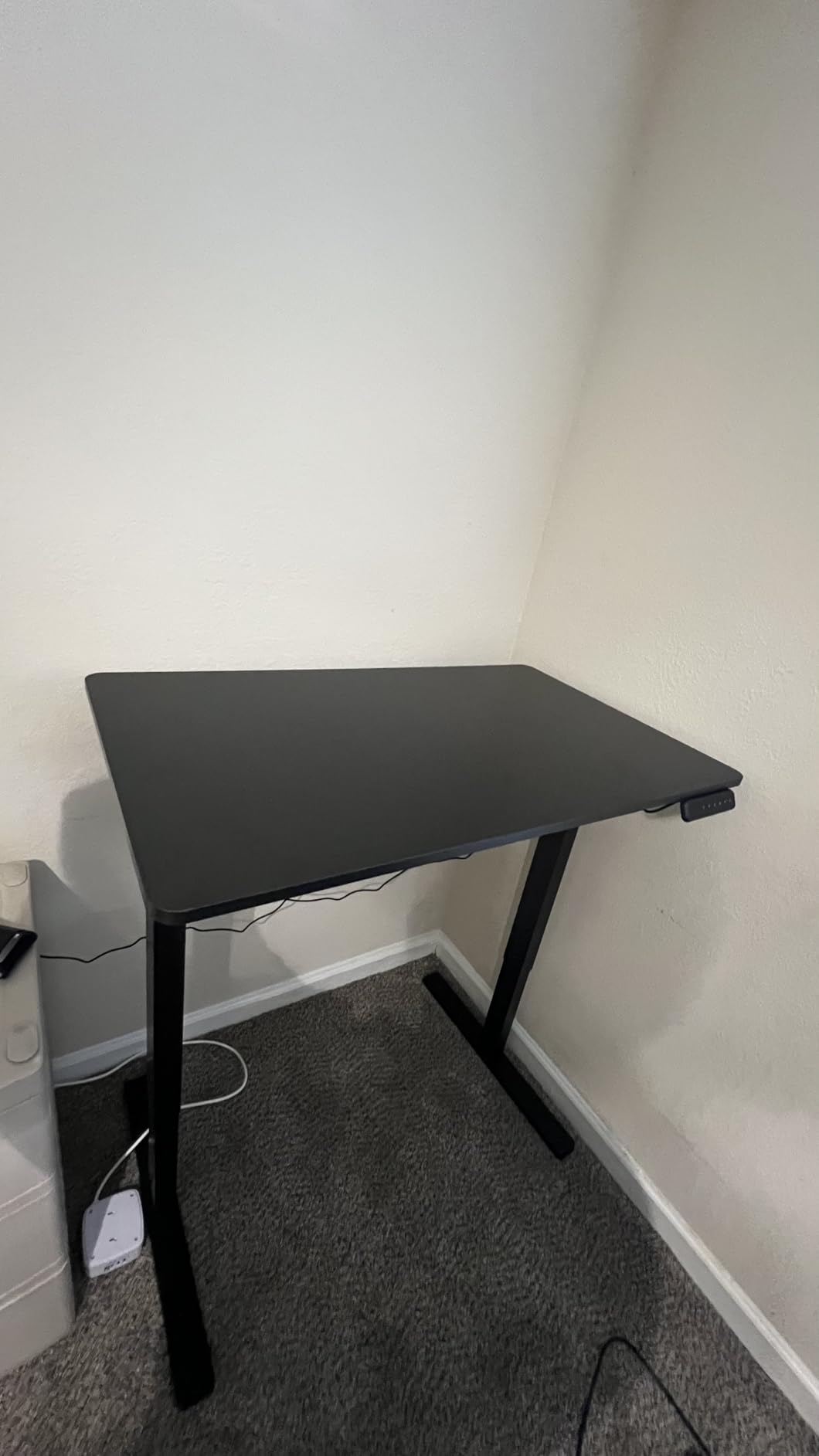 Dual Motor Standing Desk, Large Stand Up Desks, 79x31 Inches Electric Sit Stand Desk, 4 Memory Preset Adjustable Height Home Office Desk (Black) customer photo 2