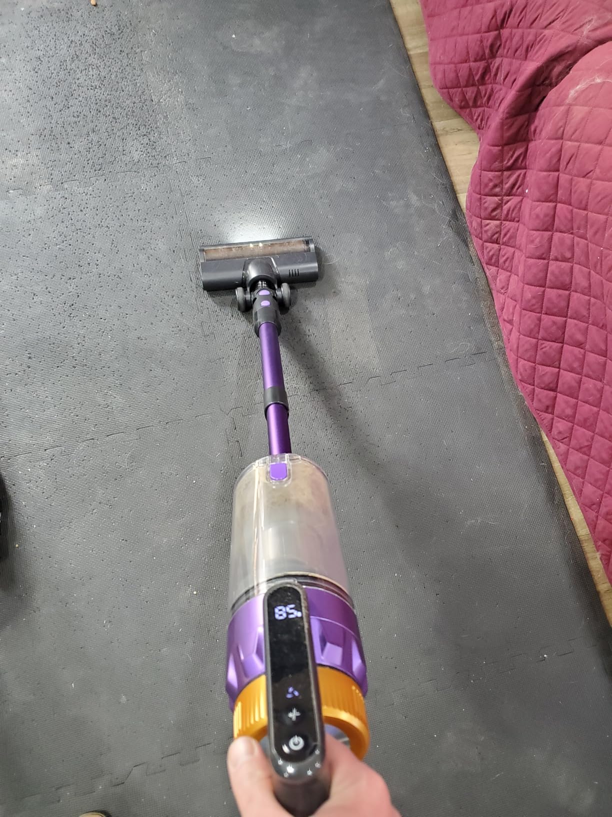 Cordless Vacuum Cleaner for Home, 580W/48KPa Powerful Suction, 65 Min Runtime, Lightweight Stick Vacuum with Touch Screen & Wall Mount, Handheld Vacuum for Pet Hair, Carpet & Hard Floors customer photo 2