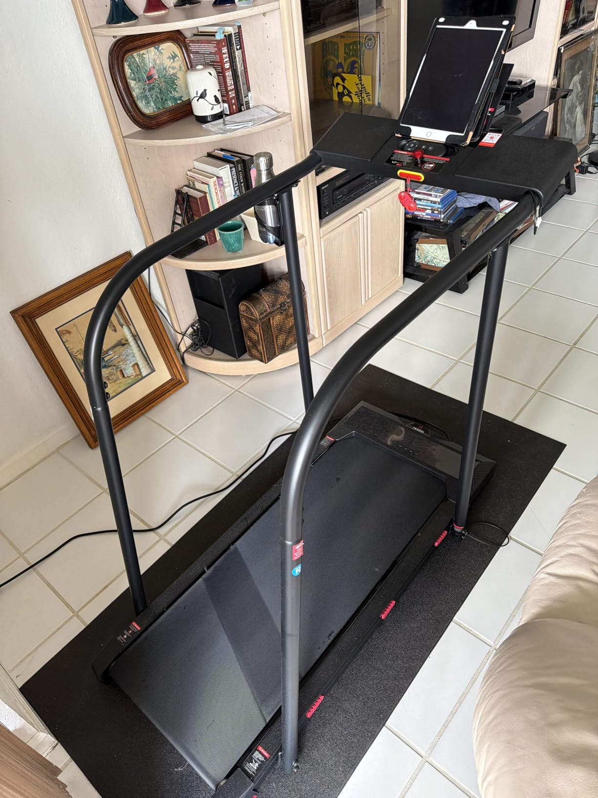 Yesoul Walking Treadmill for Seniors with Long Handrails - 4 Major Safety Protections, Emergency Stop Button, Treadmill for Home 300 lbs Capacity, Recovery Walking Machine with LED Display customer photo 2