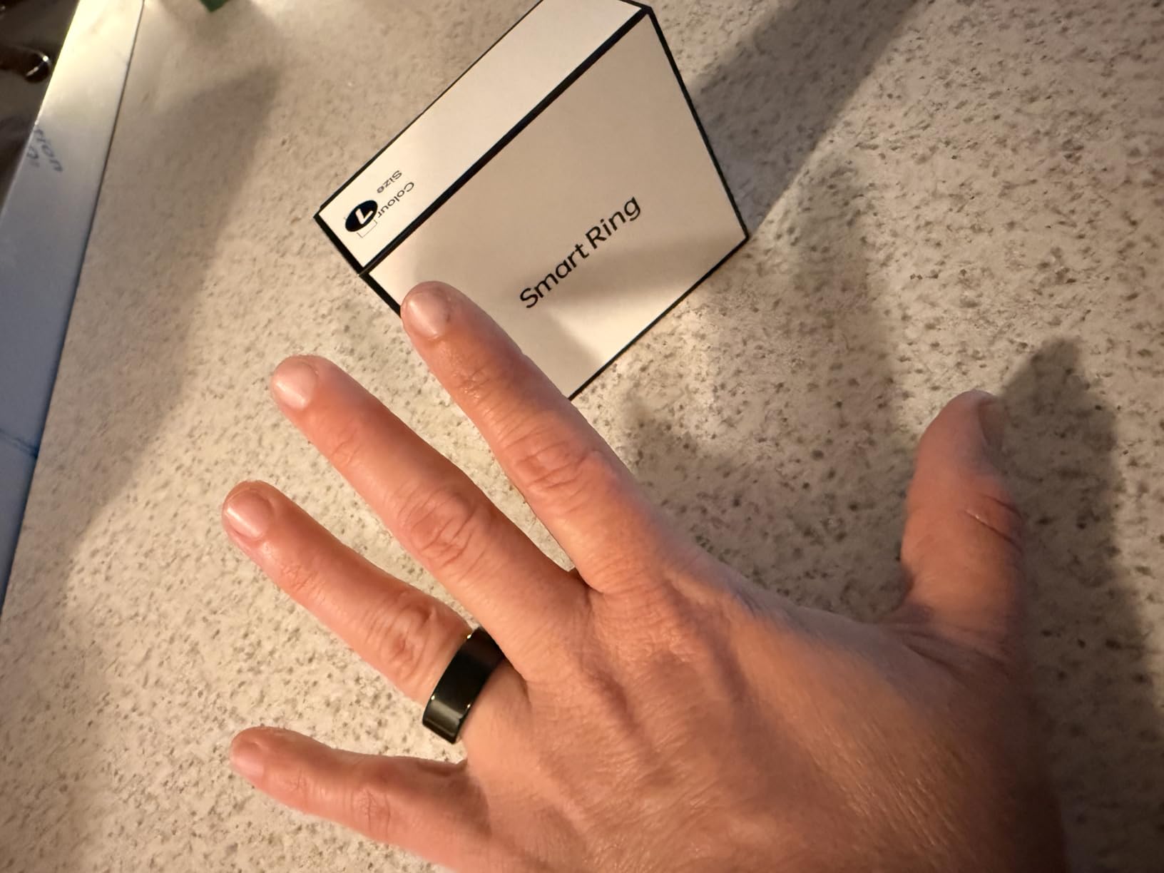 Smart Health Ring, Featuring Stress and Sleep Monitoring Functions, Compatible with iOS and Android,Waterproof Fitness Tracker for Women & Men, No Subscription Fee. (Silver, 9) customer photo 2
