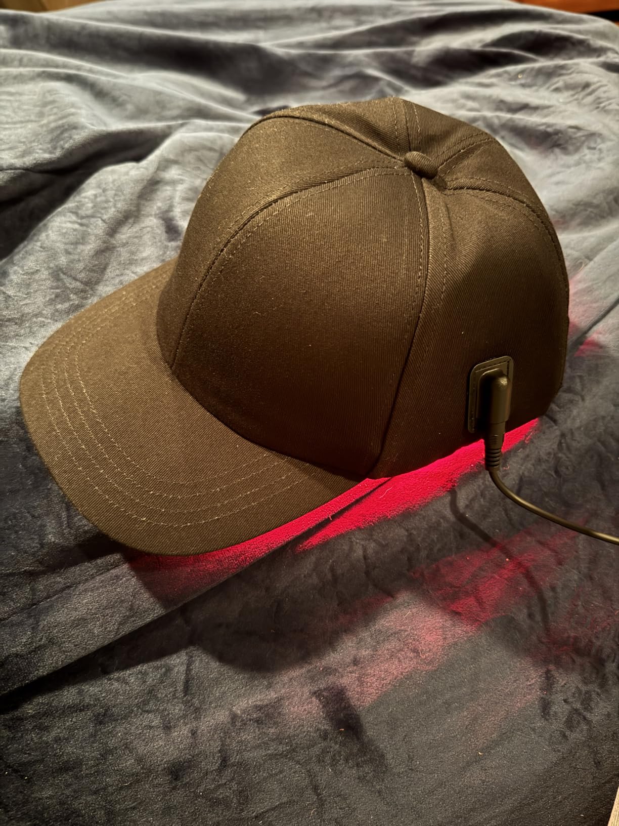 Laser Hair Growth Cap, Red Light Hat, Black customer photo 1