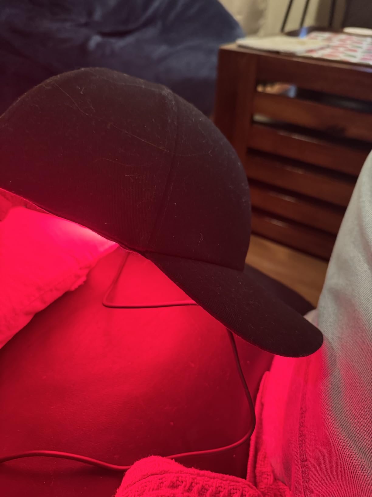 Laser Hair Growth Cap, Red Light Hat, Black customer photo 2