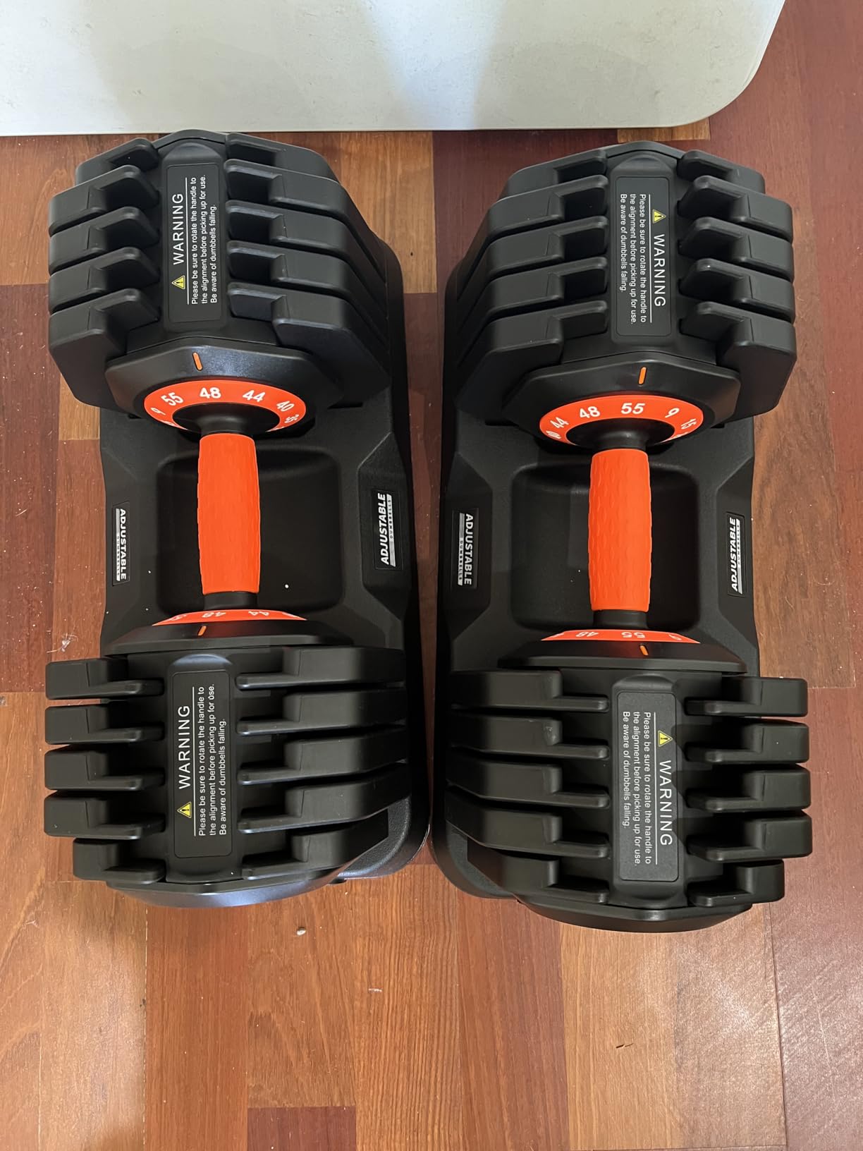 2026 Upgrade Adjustable Dumbbell Set 25lb/55lb, Small Increment in 3-6lb, 1 Hand Quick-Dial, 10-in-1 Adjustable Dumbbells with Tray, Anti-Slip Grip for Home Gym HIIT Strength Training customer photo 1