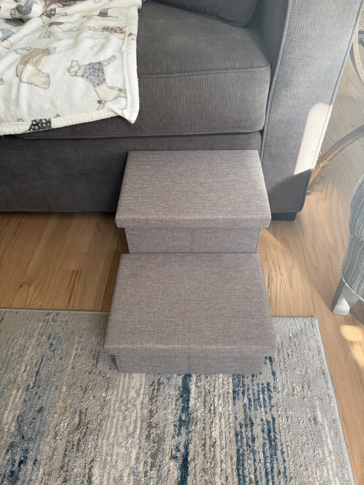 3-Step Wide Dog Stairs with Hidden Storage 18