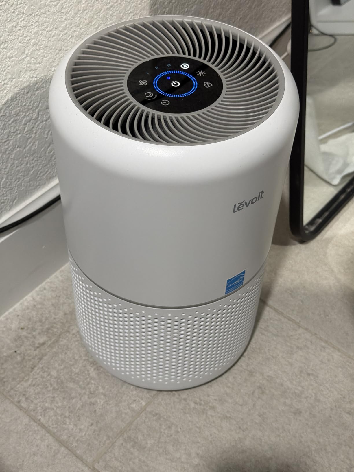 LEVOIT Air Purifiers for Home Bedroom, HEPA Sleep Mode, AHAM VERIFIDE, Smart WiFi for Home Large Room, Quiet Cleaner for Pet Hair, Allergies, Dust, Smoke, Pollen, Alexa Control, Core300S-P, White customer photo 1