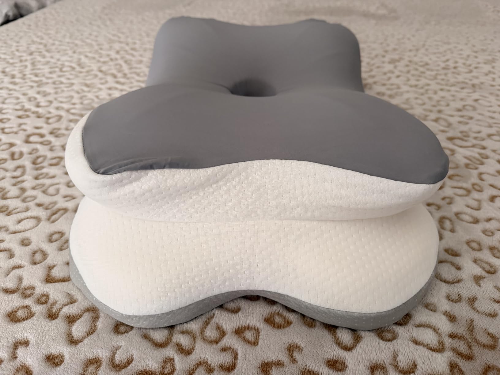 Ultra Pain Relief Cervical Neck Pillow for Sleeping, 5X Support Ergonomic Contour Pillow for Deep Sleep, Cooling Memory Foam Pillows for Adults, Orthopedic Bed Pillow for Side Back, Stomach Sleepers customer photo 2