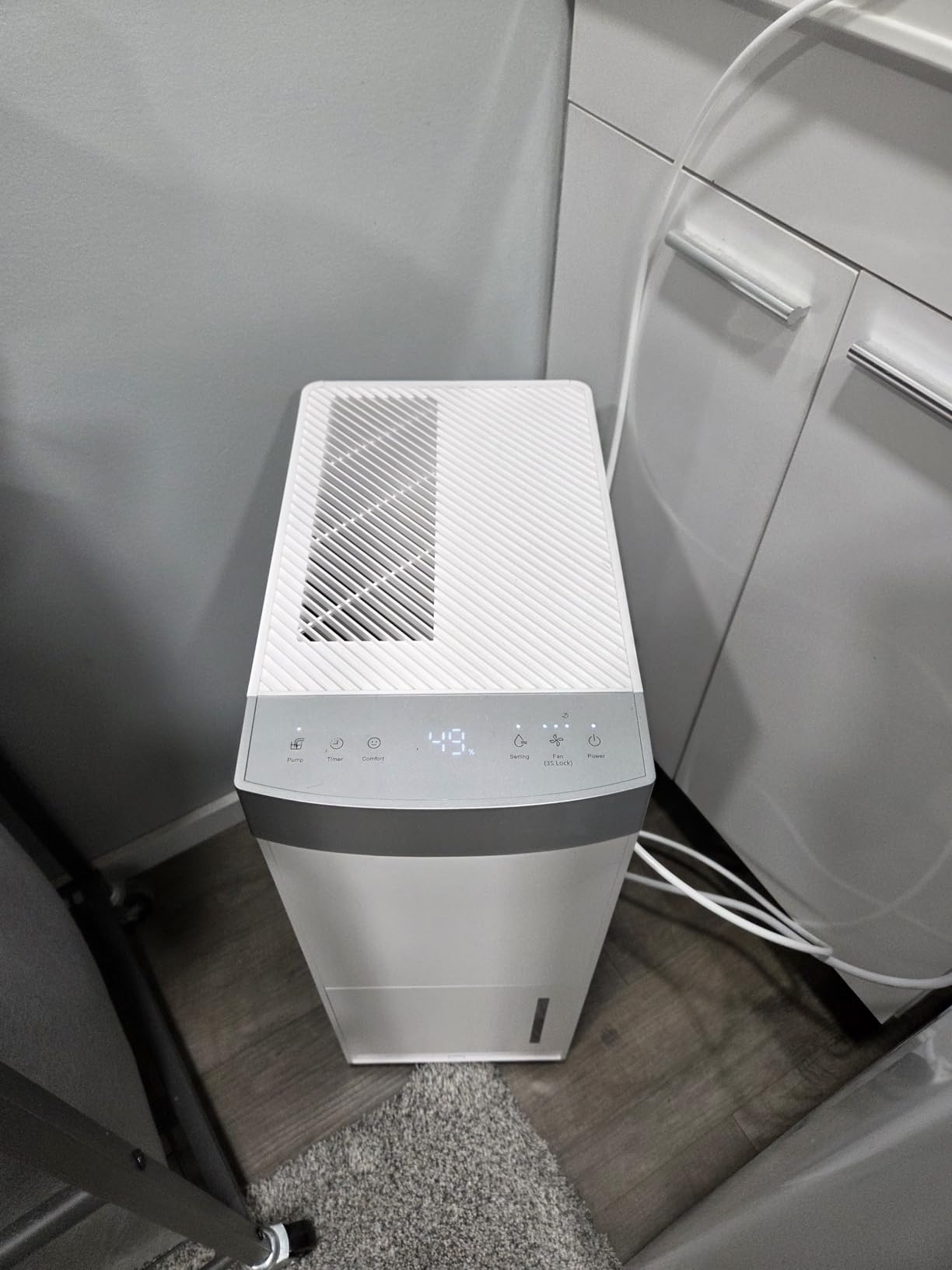 AEOCKY 4500 Sq.Ft Energy Star Most Efficient 2025 Dehumidifier with Pump, Max 80 Pint/Day Smart Compressor Dehumidifier with Drain Hose, Intelligent Humidistat, for Basement, Bedroom, Home, Bathroom customer photo 1