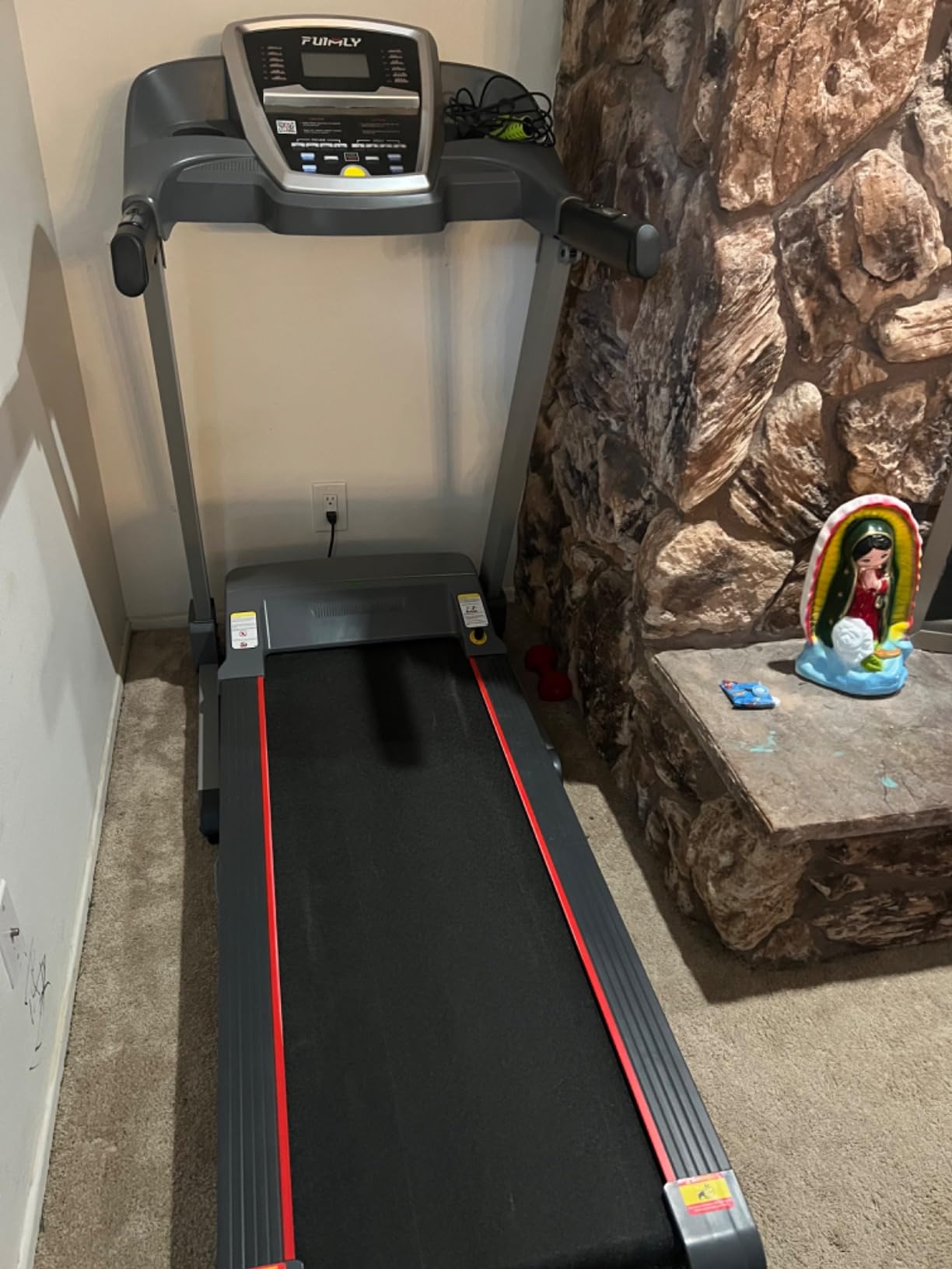 FUNMILY Walking Pad Treadmill with Incline - 3.5HP Foldable Treadmills with 10