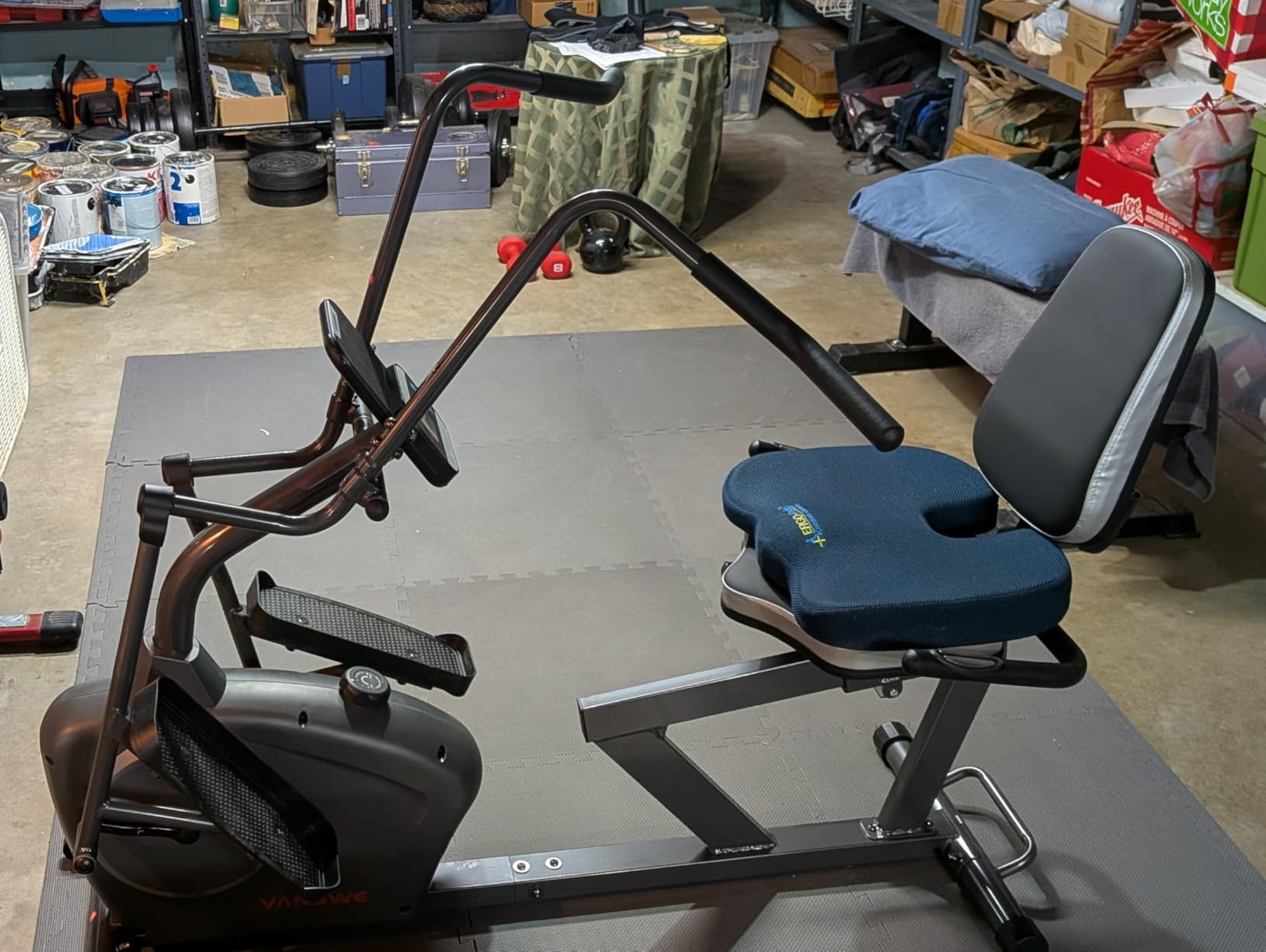 VANSWE Recumbent Elliptical Cross Trainer - Full-Body Low-Impact Recumbent Exercise Bike with Bluetooth App, Magnetic Resistance, Quiet Belt Drive for Seniors & Home Rehab customer photo 2