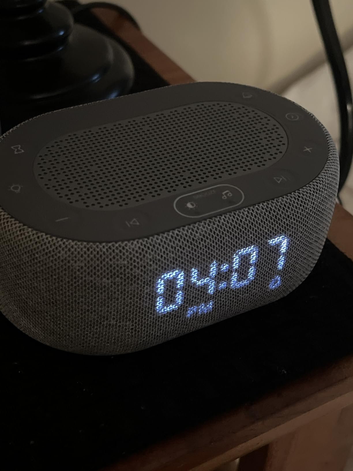 1Mii White Noise Sound Machine with Alarm Clock, Sound Machine for Sleep for Adults Baby, Smart App Controlled, 30 Soothing Sounds, Sleeping Timer, Dimmable 7-Color Night Light, 30 Volume Levels customer photo 1