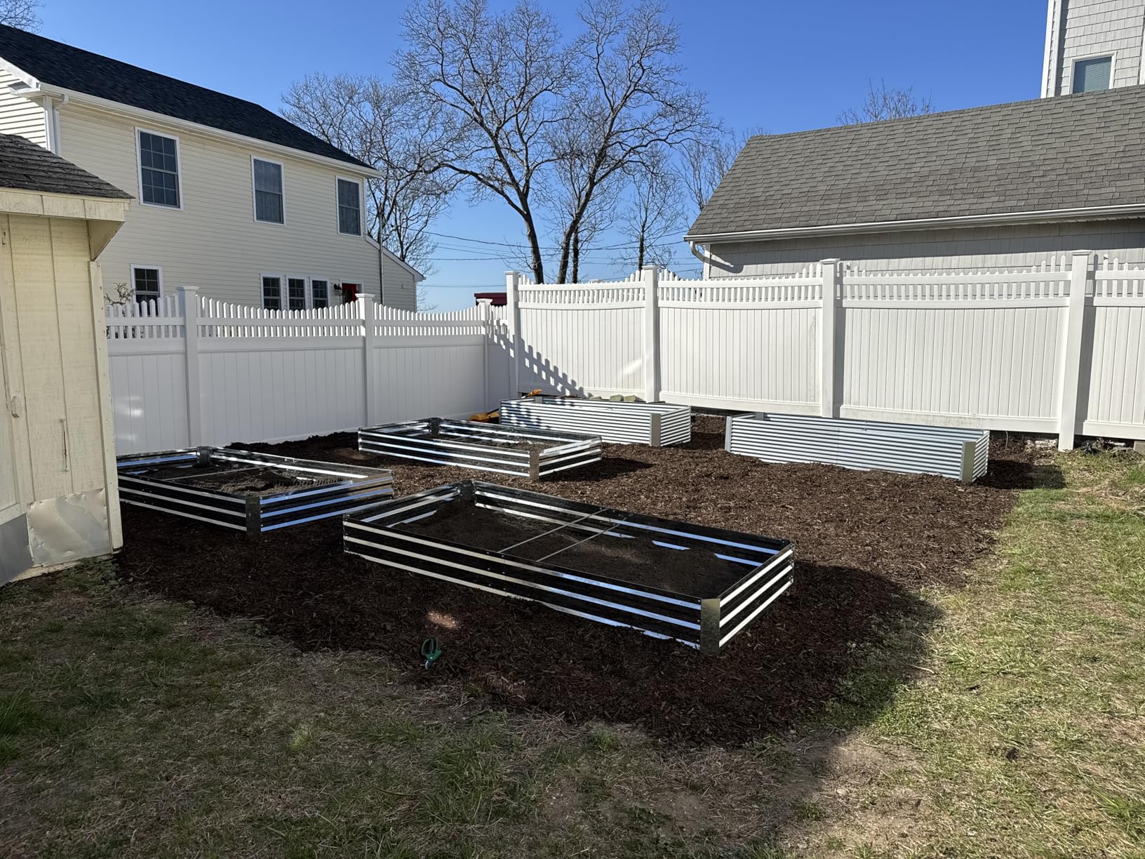 Galvanized Raised Garden Beds 2-Pack (8x4x1ft Each) - Flat Panel Design with 4 Support Bars, Heavy-Duty Metal Planter Box for Vegetables, Herbs, Flowers, Budget-Friendly Steel Garden Kit customer photo 2