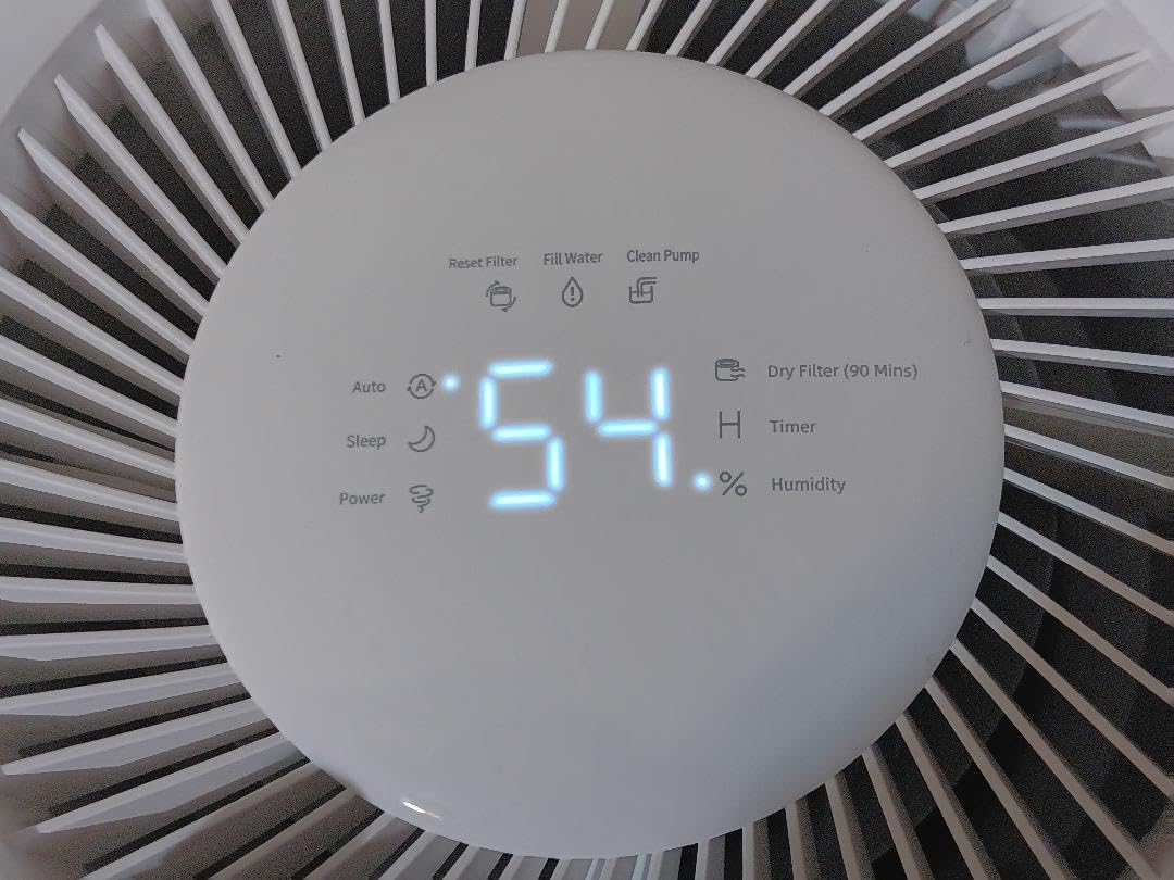 AEOCKY Mist-Free Evaporative Humidifier, No White Dust for Baby, 4.5L Humidifiers with Auto, Dry Filter, Self-Clean, Power & Sleep Mode, Timer for Bedroom, Home, Nursery customer photo 2
