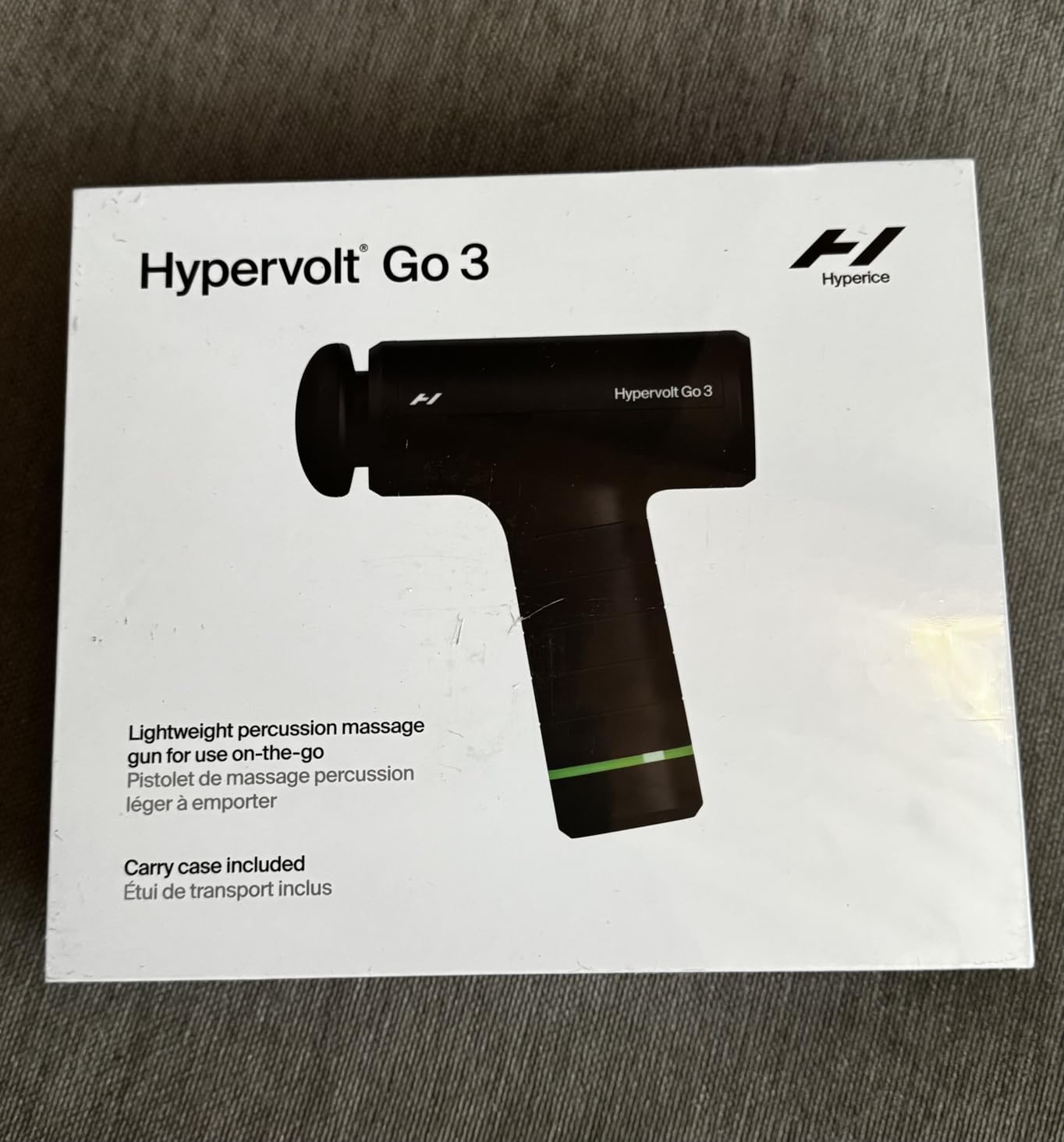 Hyperice Hypervolt Go 3 - Compact Handheld Percussion Massage Gun with QuietGlide Technology | 3 Speeds, Portable Lightweight Design | Helps Relieve Muscle Soreness and Improve Recovery customer photo 1