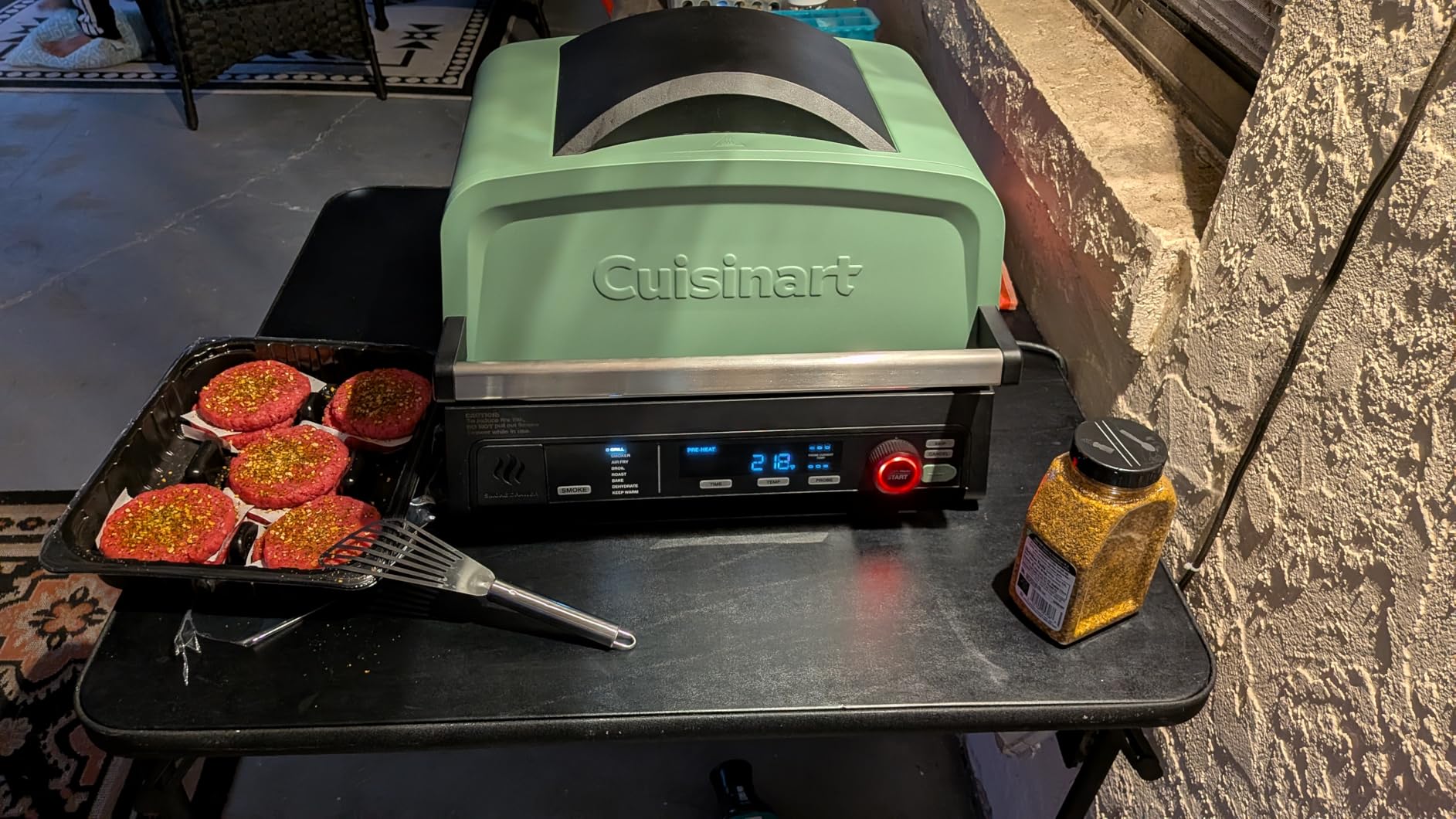 Cuisinart FlavorBoost 8-in-1 Outdoor Electric BBQ Grill & Portable Smoker, Air Fryer Grill Combo with Smart Probe, Smoke Drawer, 154 sq. in., Patio & Balcony Grill for Apartments, CEG-1302 customer photo 2