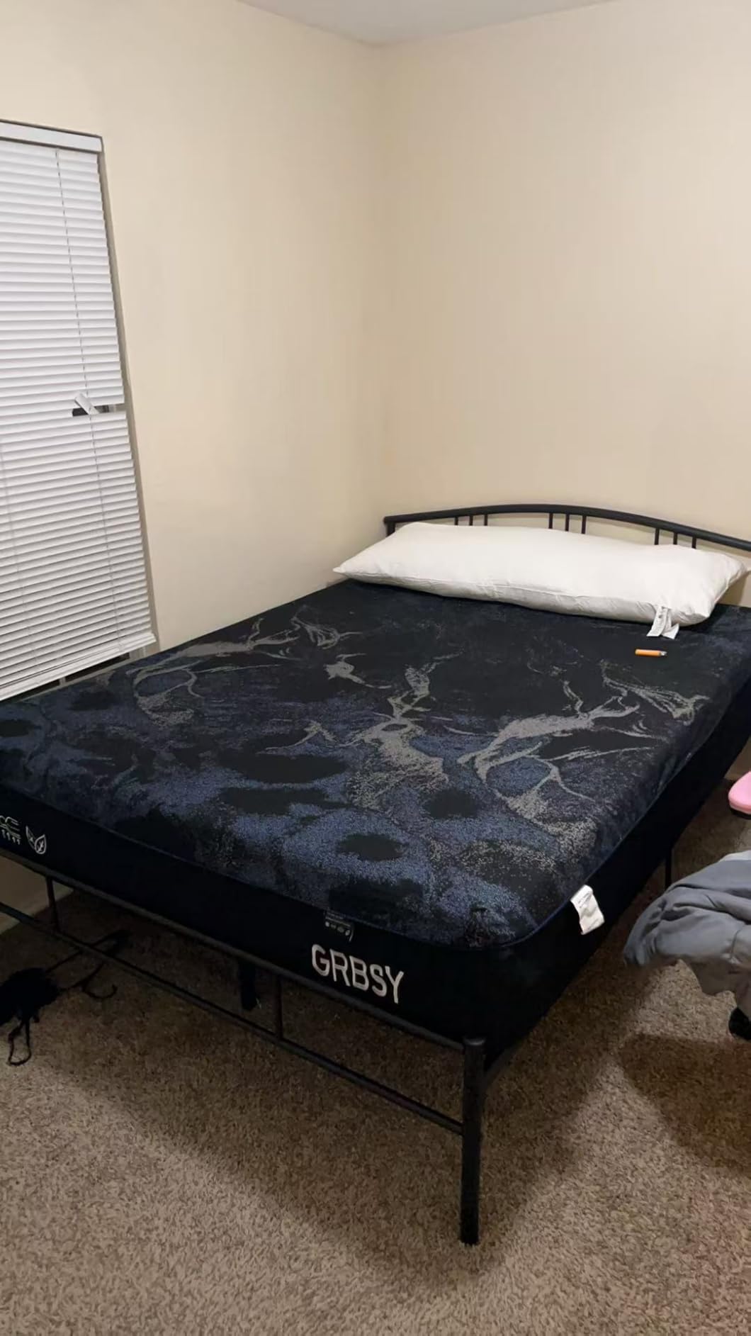 14 Inch King Memory Foam Mattress, New Left-Right Dual-Firmness King Mattress in a Box with Cooling Copper Gel Infused for Pressure Relief, Assembled in USA, Washable IceSilk Cover, CertiPUR-US customer photo 1