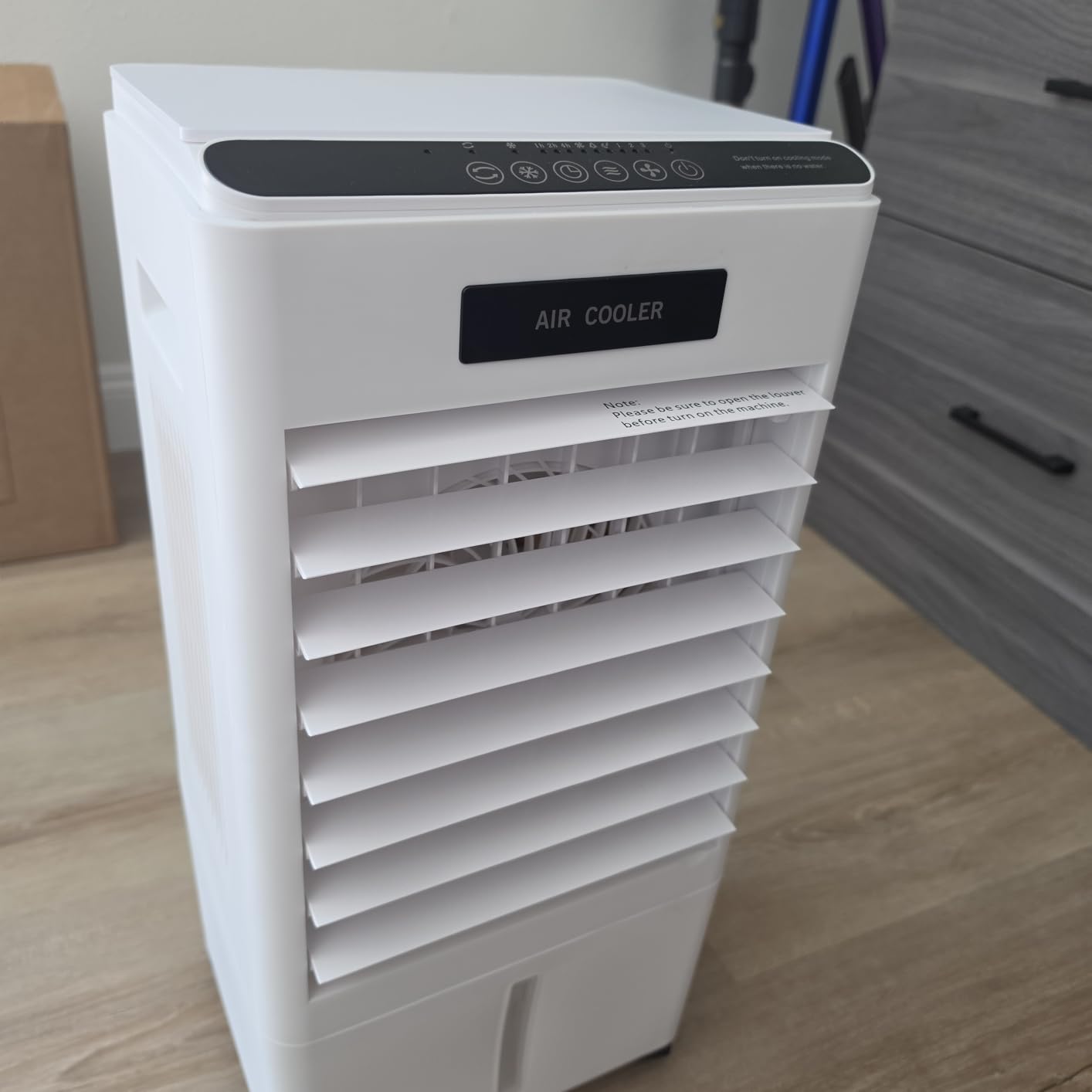 Portable Air Conditioners, Windowless Portable AC with 3 Speeds, 3 Modes, 8L Evaporative Air Cooler w/7H Timer, 90°Oscillation, Remote Control Air Conditioners for Bedroom, Small Room, Home customer photo 1