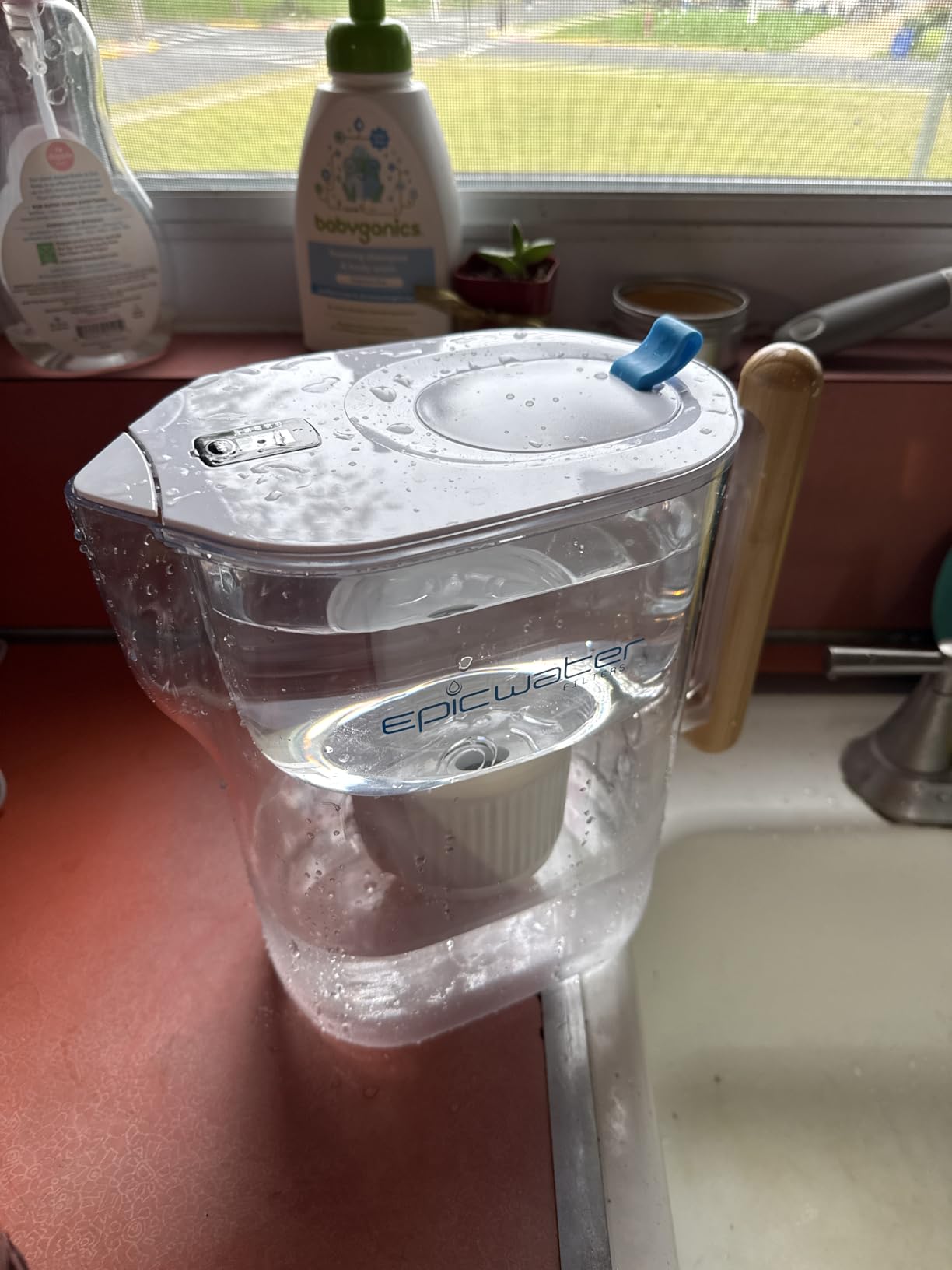 Epic Pure XP Water Filter Pitcher with Advanced CoreXchange Filter | NSF Certified | Removes PFAS, Lead, Chlorine & More | BPA-Free | Made in USA (White and Bamboo) customer photo 2